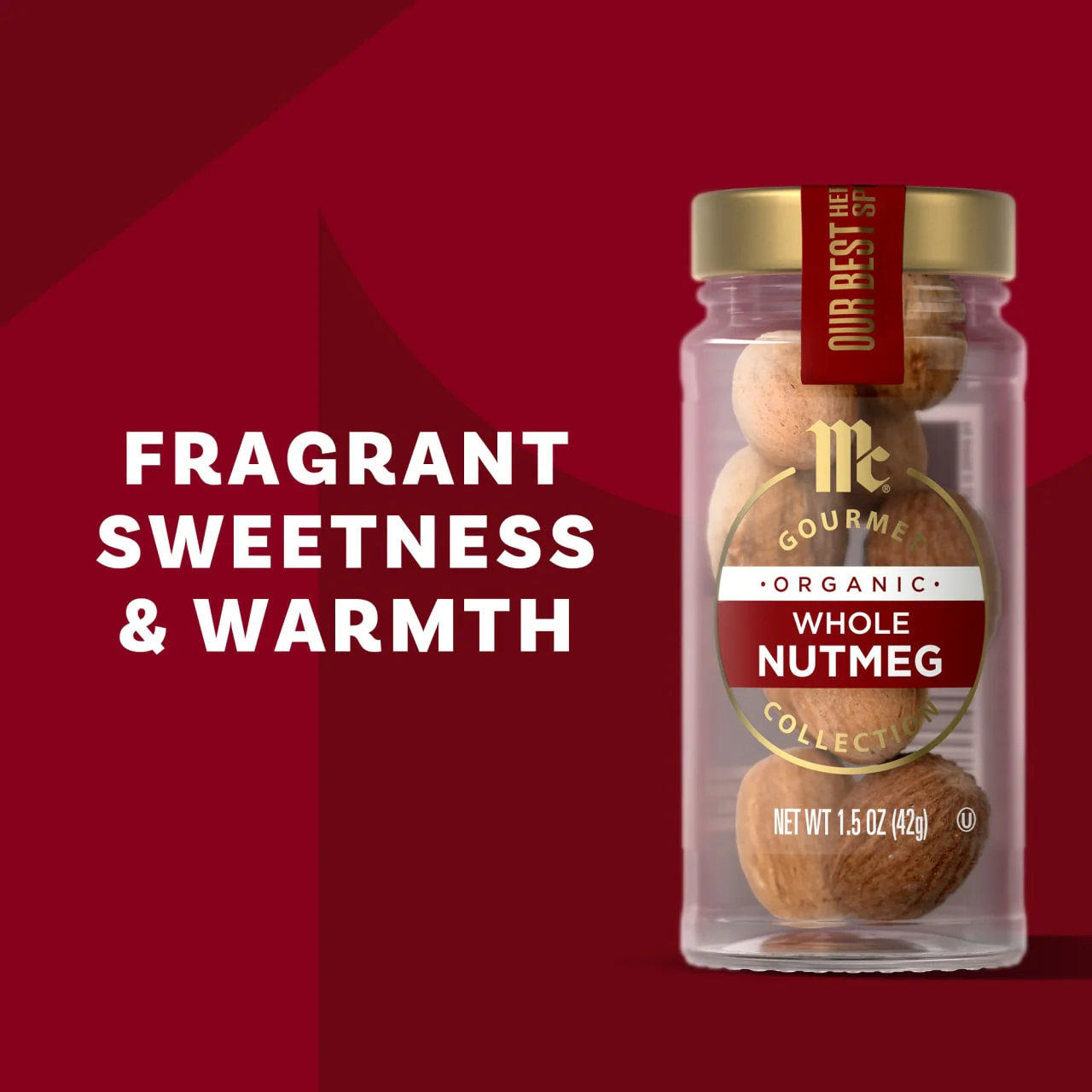 McCormick Gourmet™ Organic Whole Nutmeg, 1.5 oz - Image 4
