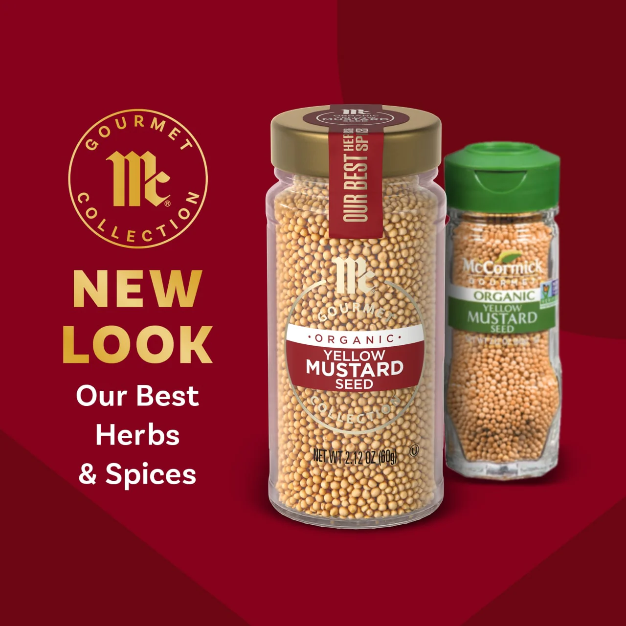 McCormick Gourmet™ Organic Yellow Mustard Seed, 2.12 oz - Image 3
