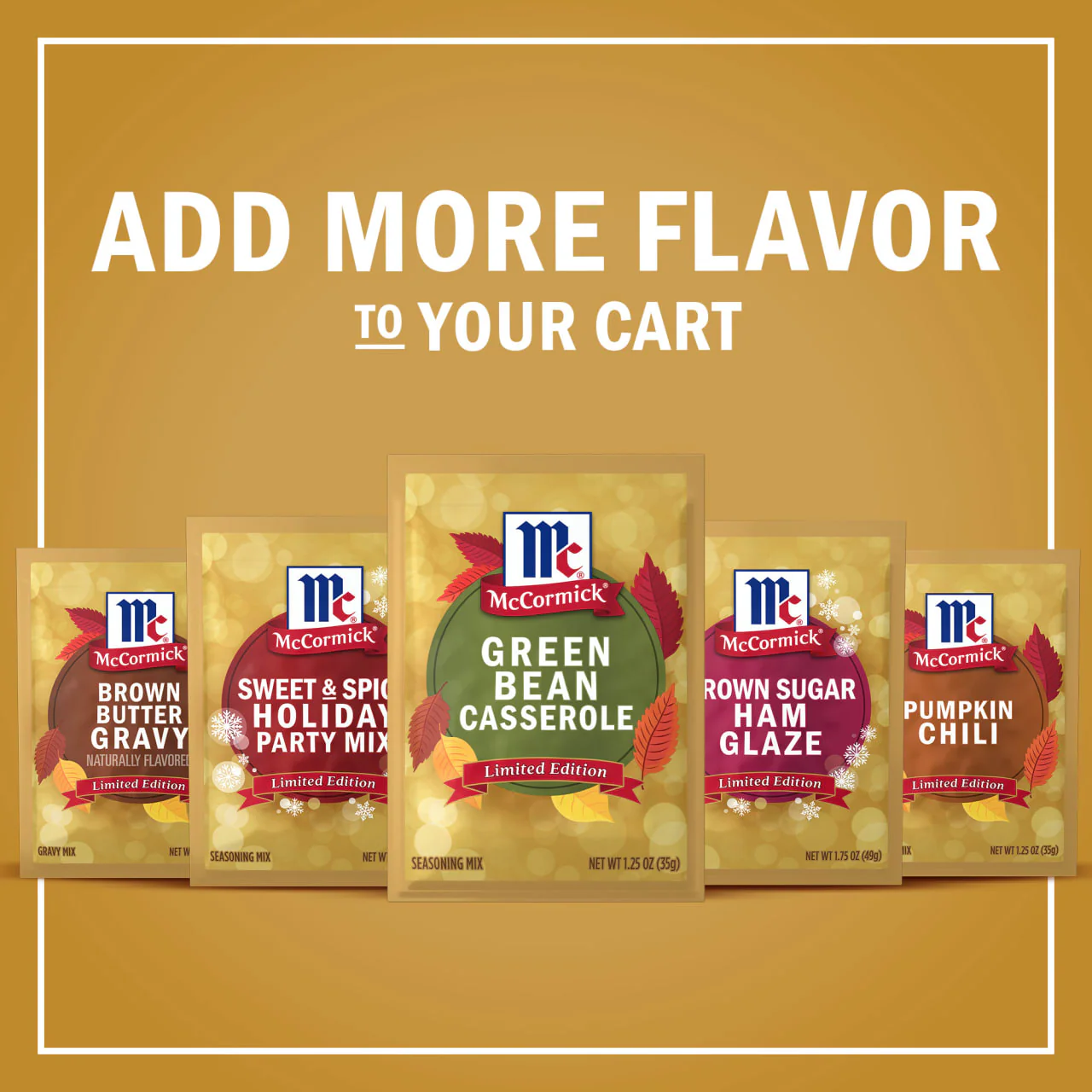 McCormick® Green Bean Casserole Seasoning Mix, 1.25 oz (6-Pack) - Image 12