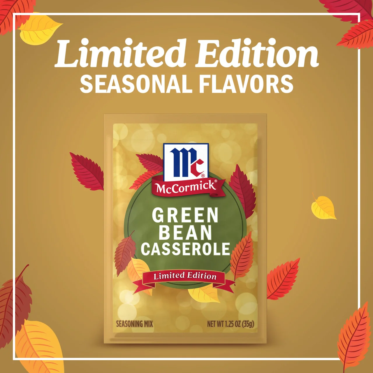 McCormick® Green Bean Casserole Seasoning Mix, 1.25 oz (6-Pack) - Image 17