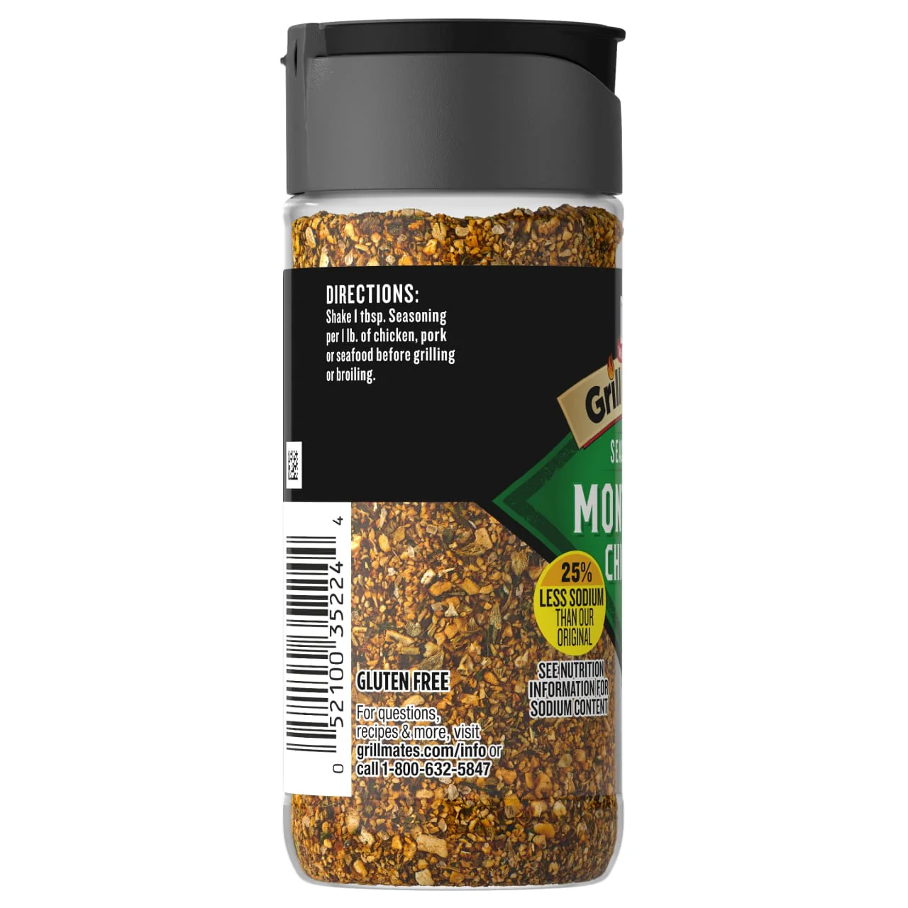 McCormick® Grill Mates® 25% Less Sodium Montreal Chicken Seasoning, 2.87 oz - Image 9