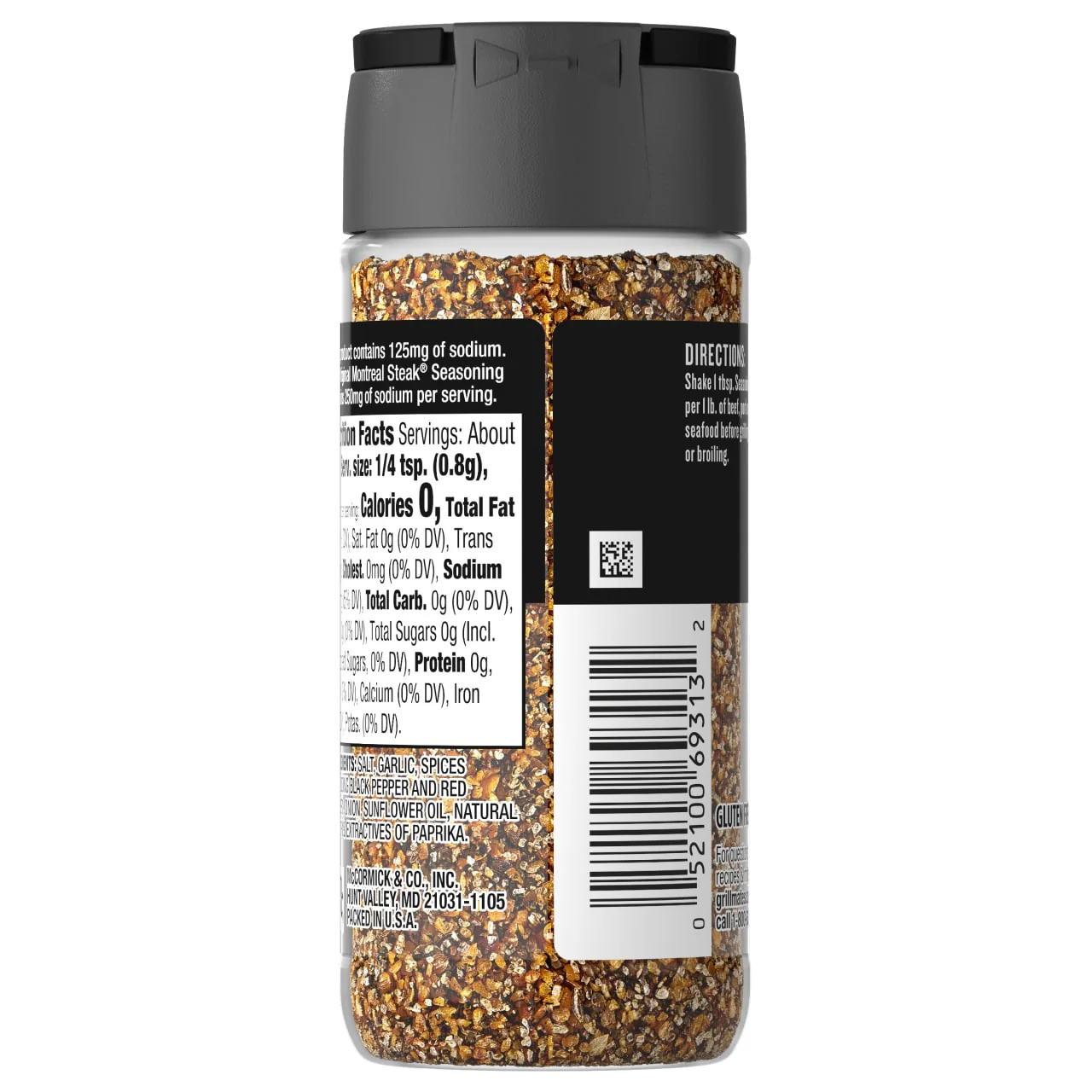 McCormick® Grill Mates® 25% Less Sodium Montreal Steak Seasoning, 3.18 oz - Image 19