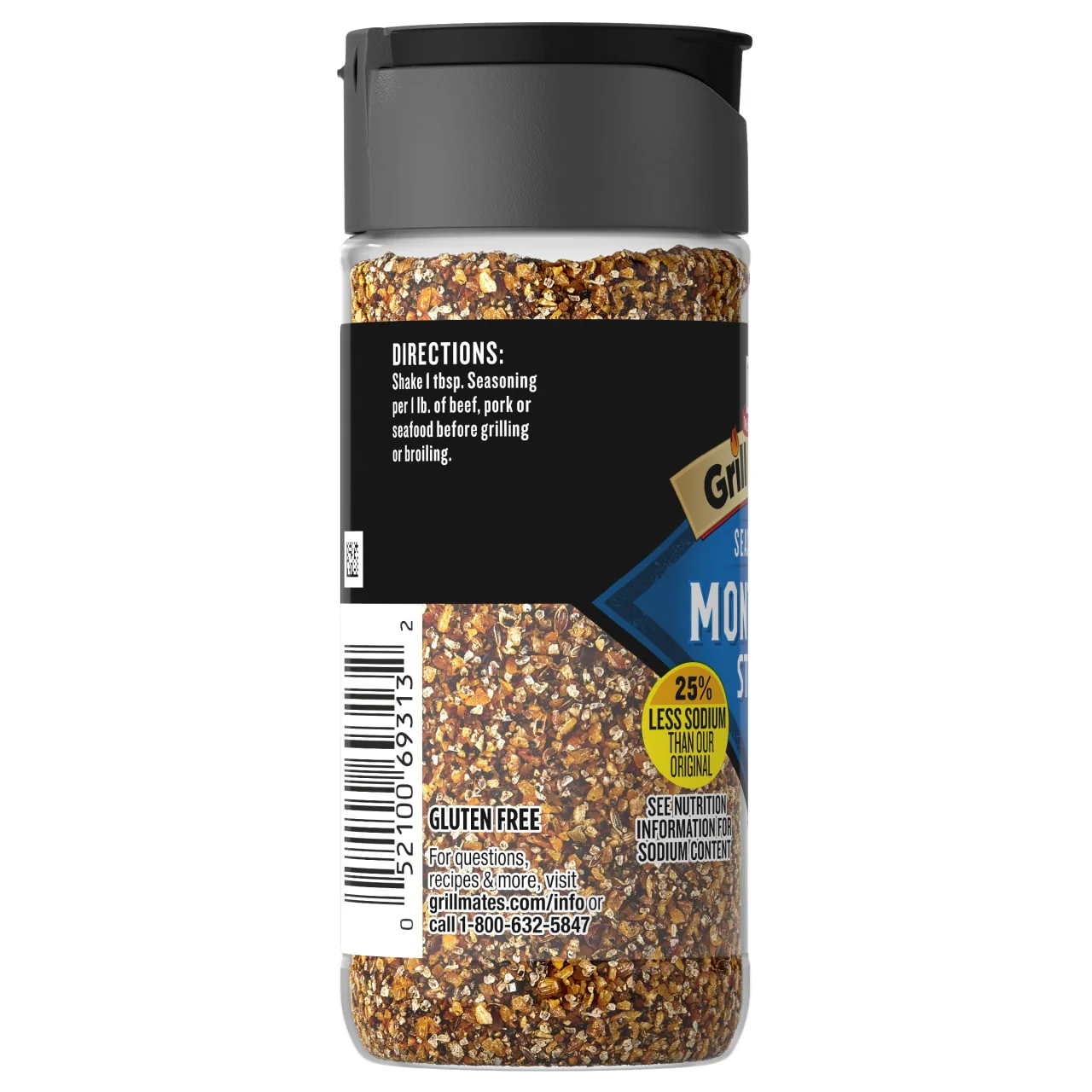 McCormick® Grill Mates® 25% Less Sodium Montreal Steak Seasoning, 3.18 oz - Image 21