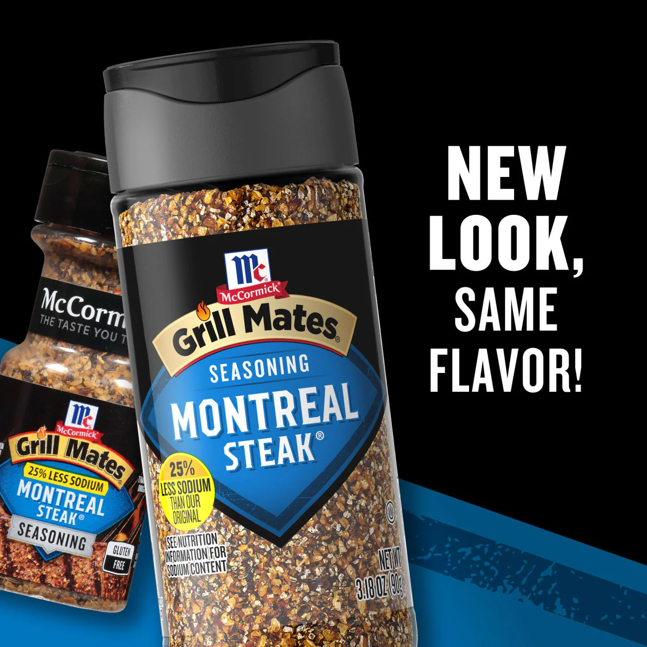 McCormick® Grill Mates® 25% Less Sodium Montreal Steak Seasoning, 3.18 oz - Image 3