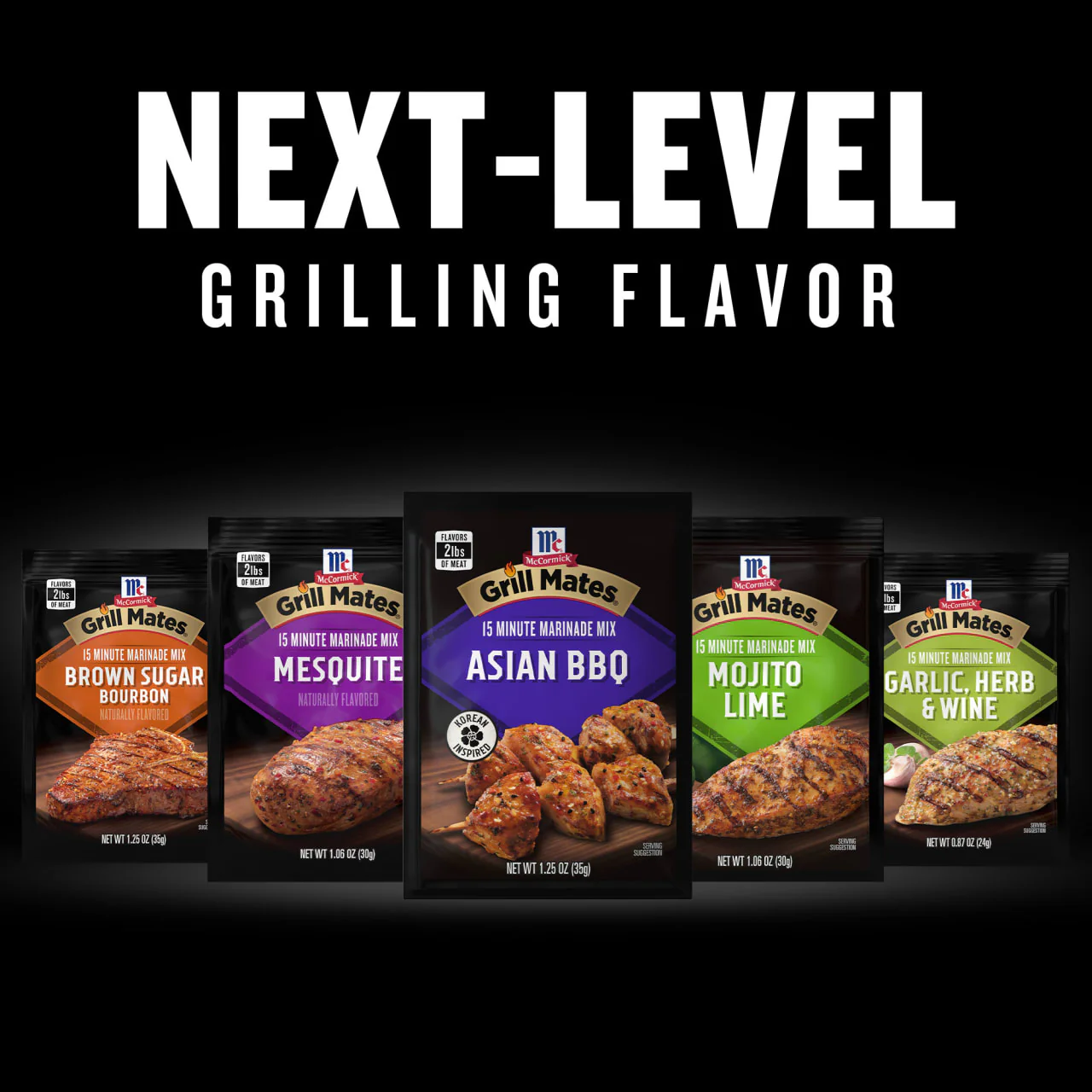 McCormick® Grill Mates® Asian BBQ Marinade Mix, 1.25 oz (6-Pack) - Image 12