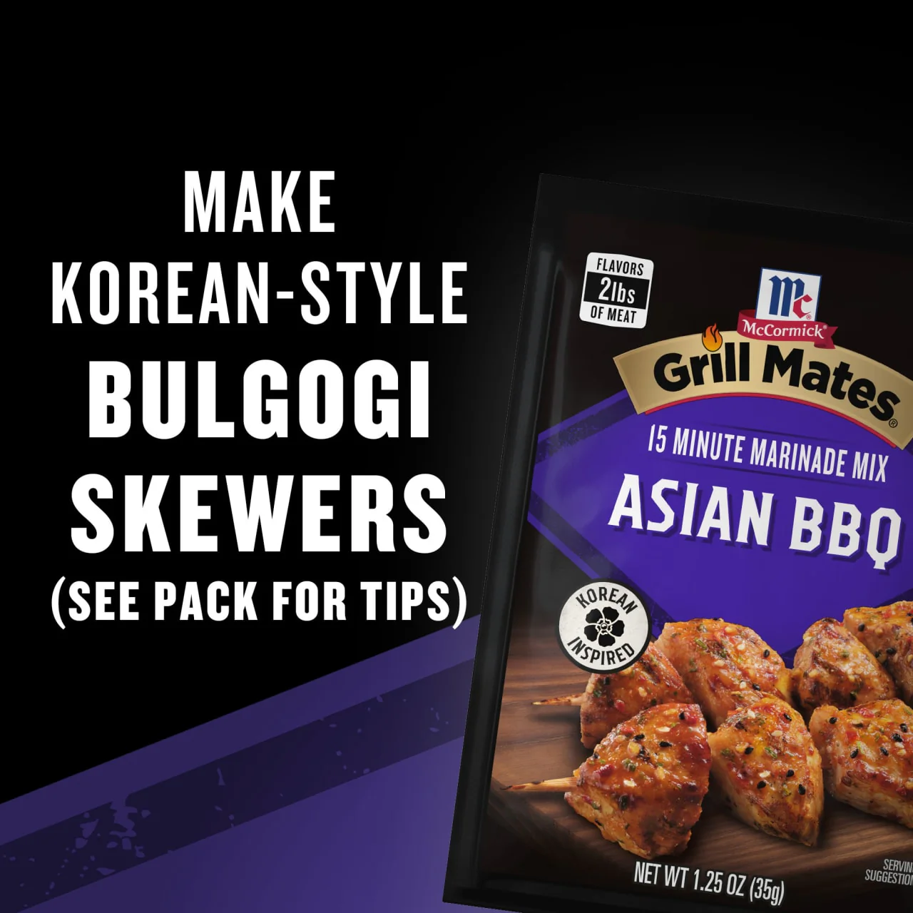 McCormick® Grill Mates® Asian BBQ Marinade Mix, 1.25 oz (6-Pack) - Image 17
