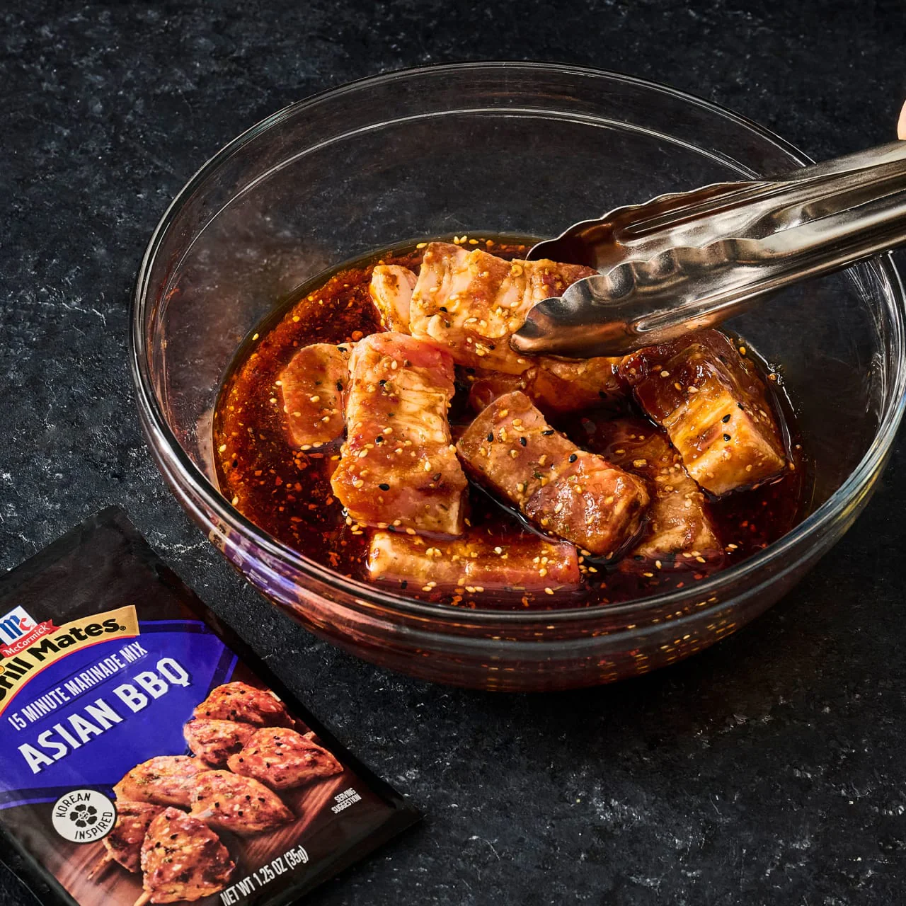 McCormick® Grill Mates® Asian BBQ Marinade Mix, 1.25 oz (6-Pack) - Image 5