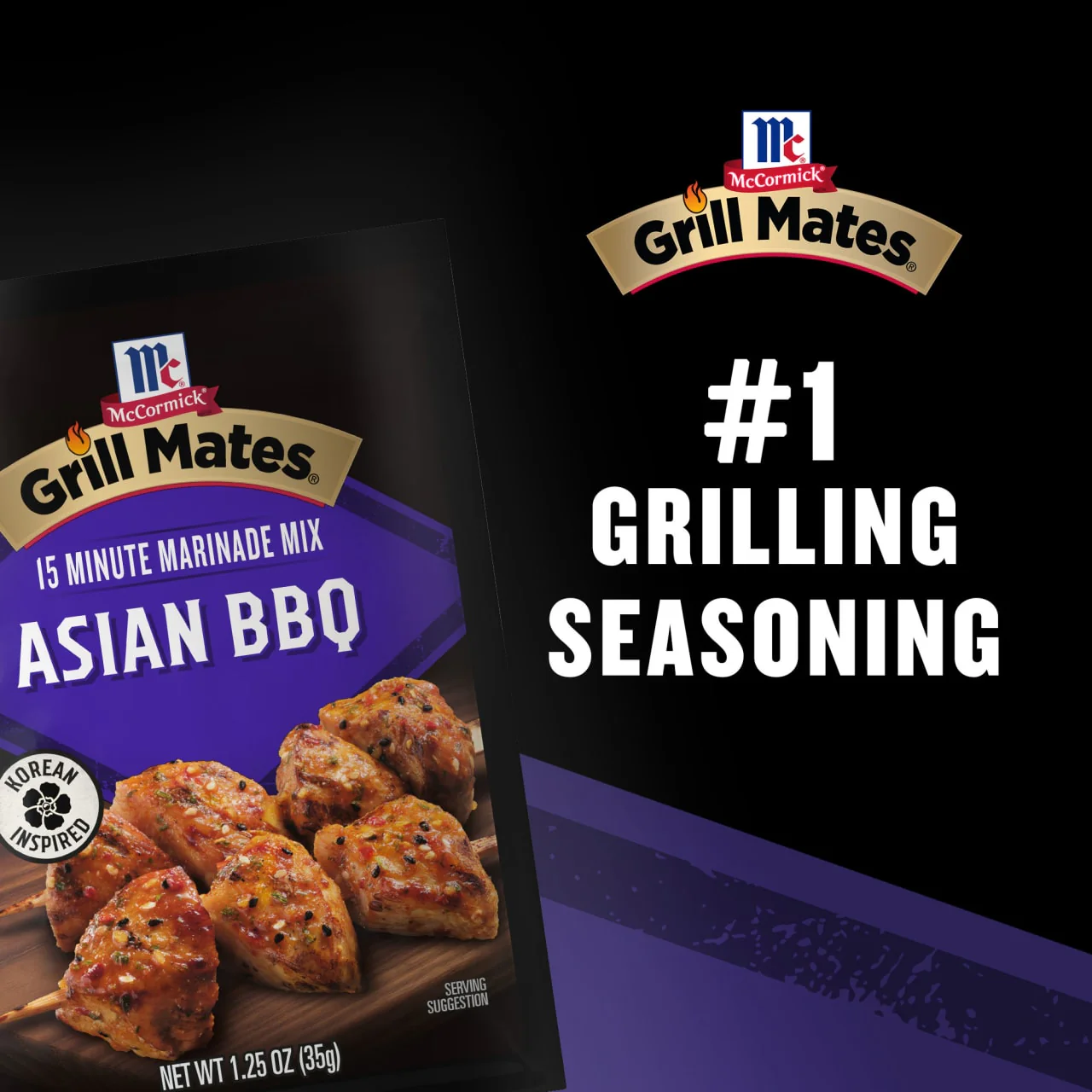 McCormick® Grill Mates® Asian BBQ Marinade Mix, 1.25 oz (6-Pack) - Image 8