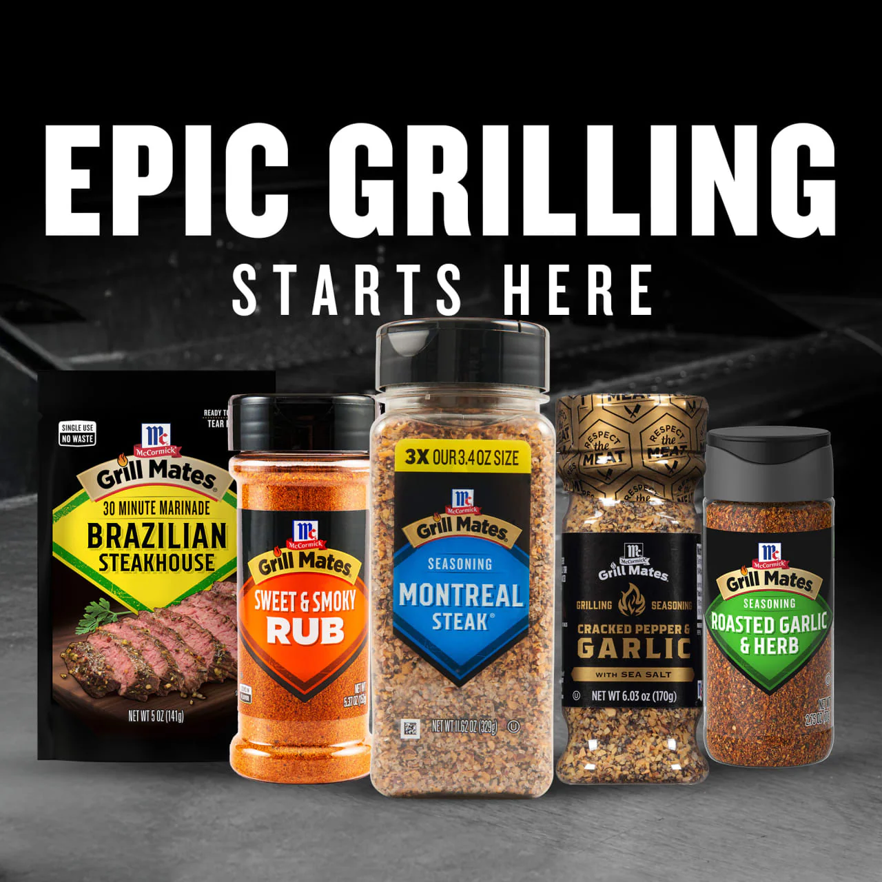 McCormick® Grill Mates® Brazilian Steakhouse Marinade, 5 oz (6-Pack) - Image 21