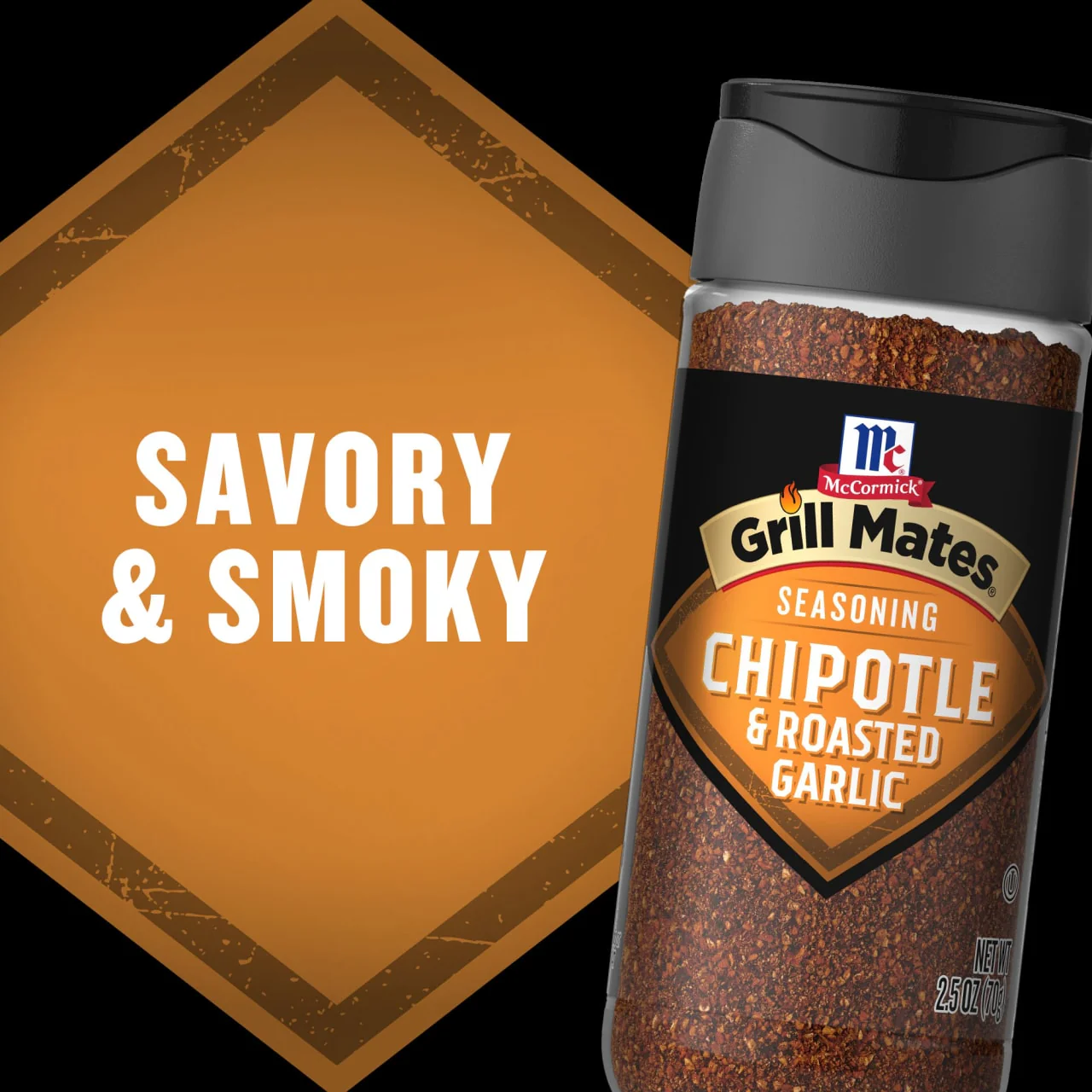 McCormick® Grill Mates® Chipotle & Roasted Garlic Seasoning, 2.5 oz - Image 4