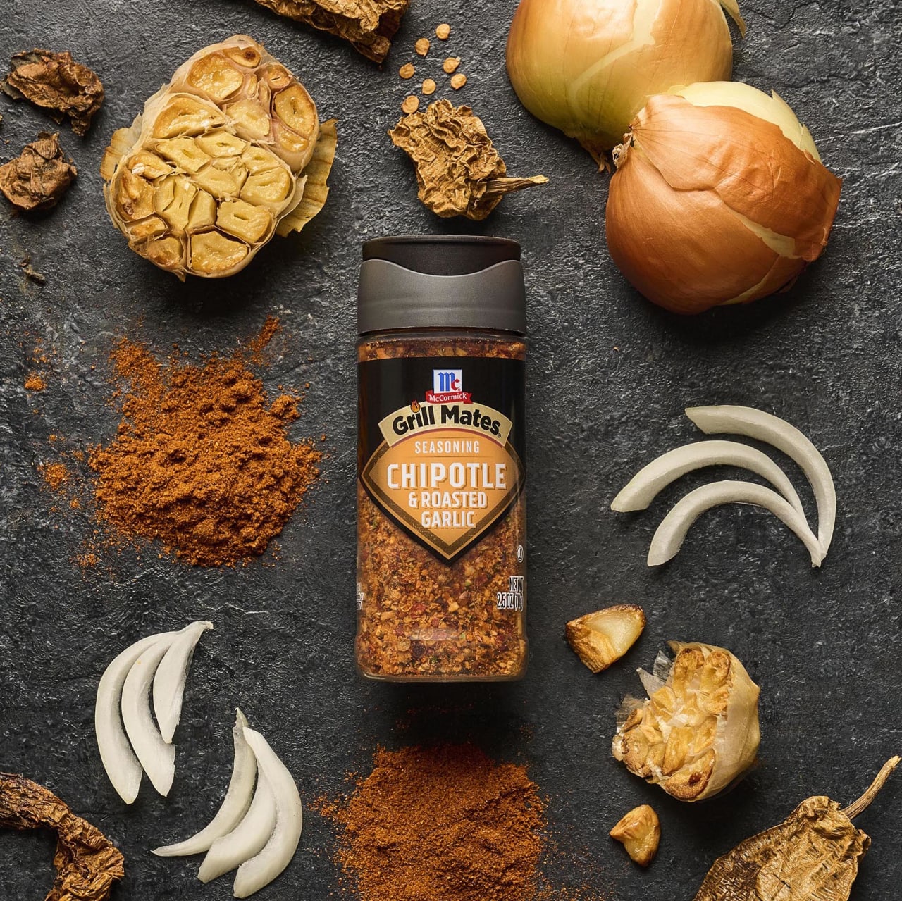 McCormick® Grill Mates® Chipotle & Roasted Garlic Seasoning, 2.5 oz - Image 6