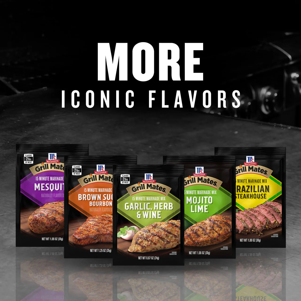 McCormick® Grill Mates® Garlic, Herb & Wine Marinade Seasoning Mix, 0.87 oz (6-Pack) - Image 11