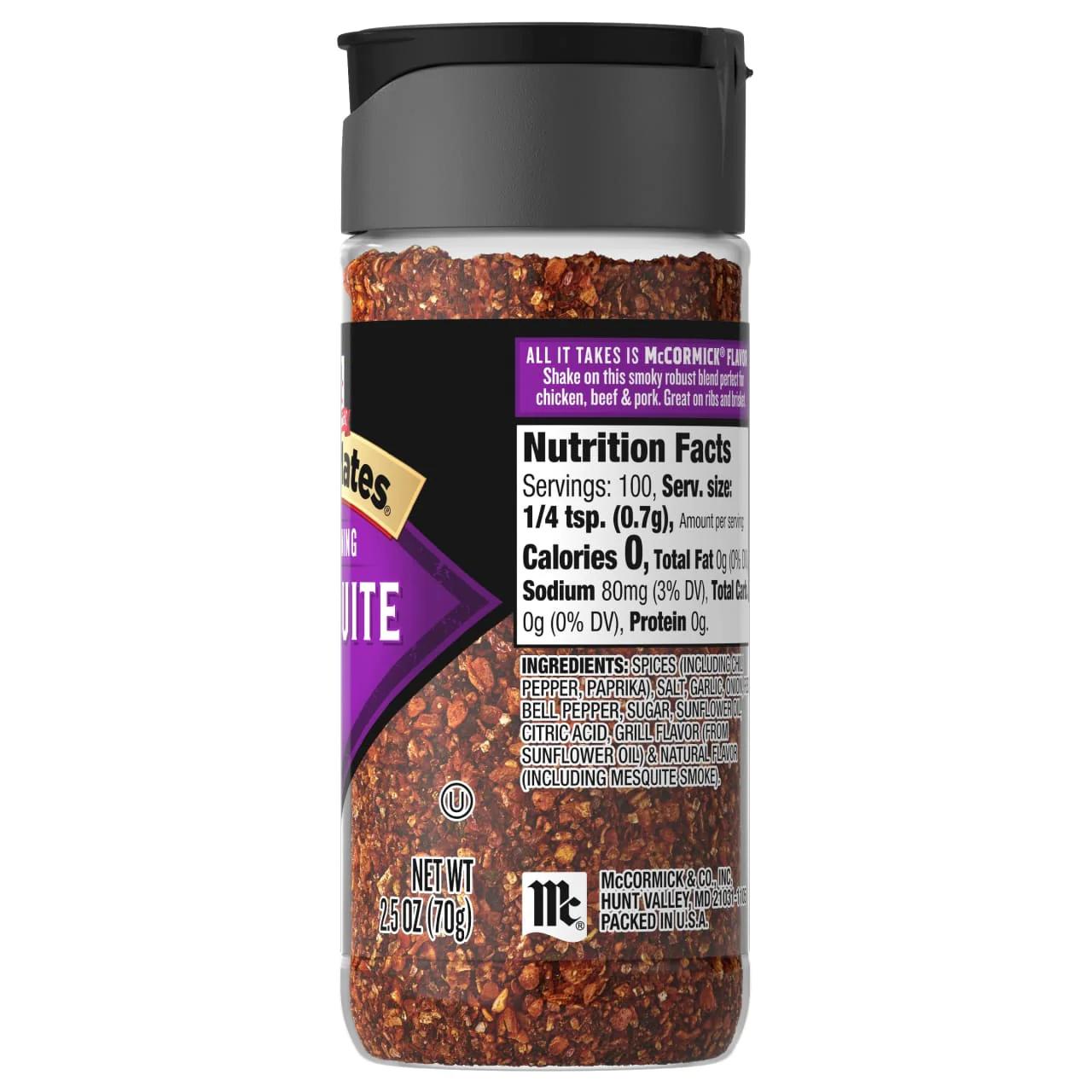 McCormick® Grill Mates® Mesquite Seasoning, 2.5 oz - Image 8
