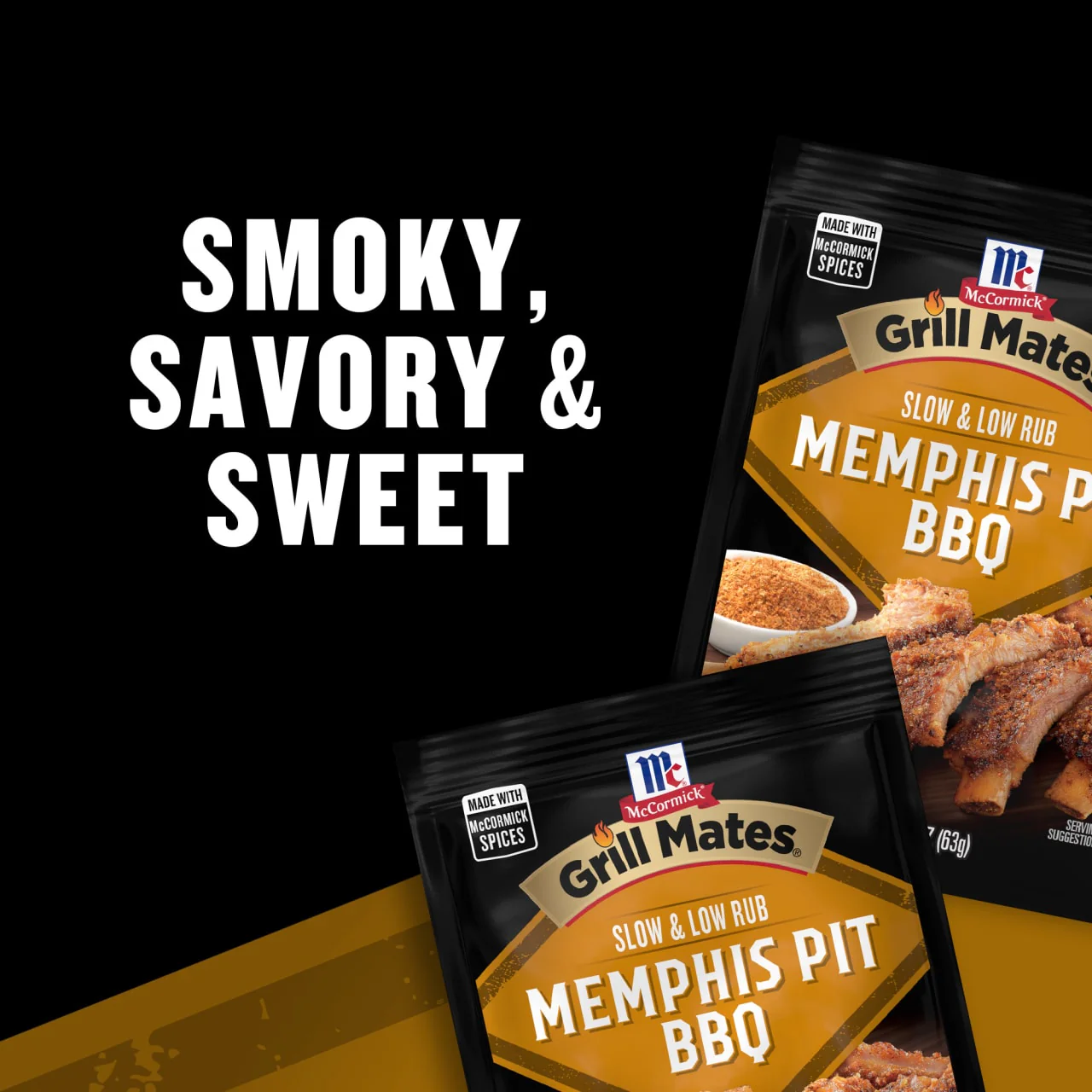 McCormick Grill Mates Slow & Low Memphis Pit BBQ Rub, 2.25 oz (6-Pack) - Image 11