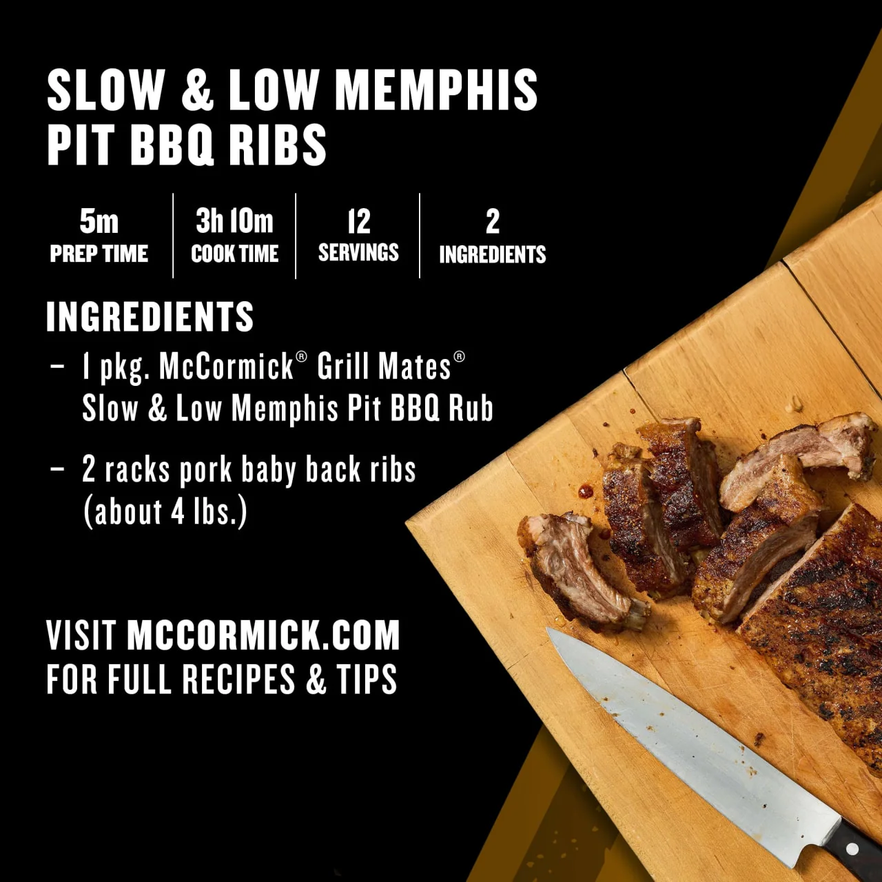 McCormick Grill Mates Slow & Low Memphis Pit BBQ Rub, 2.25 oz (6-Pack) - Image 5