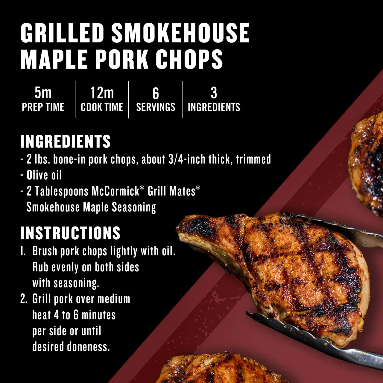 McCormick® Grill Mates® Smokehouse Maple Seasoning, 3.5 oz - Image 7