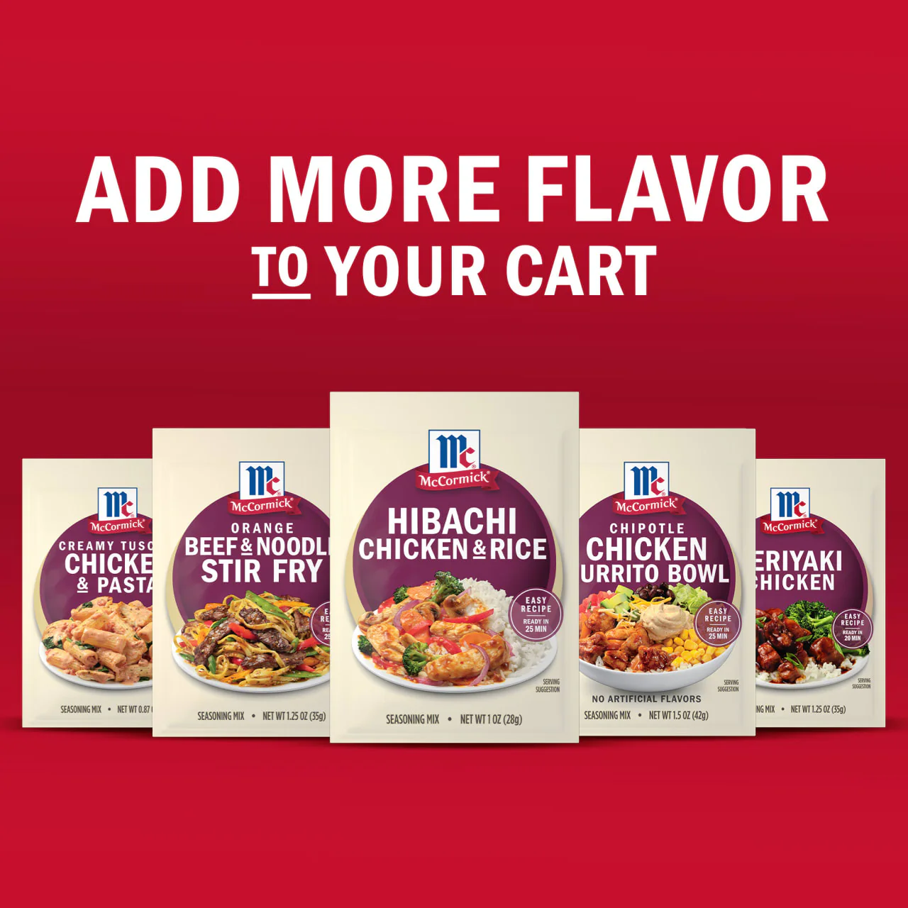 McCormick® Hibachi Chicken & Rice Seasoning Mix, 1.0 oz (6-Pack) - Image 11