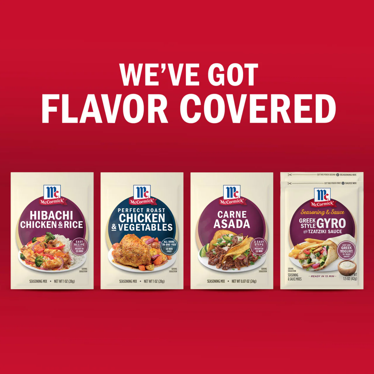 McCormick® Hibachi Chicken & Rice Seasoning Mix, 1.0 oz (6-Pack) - Image 18
