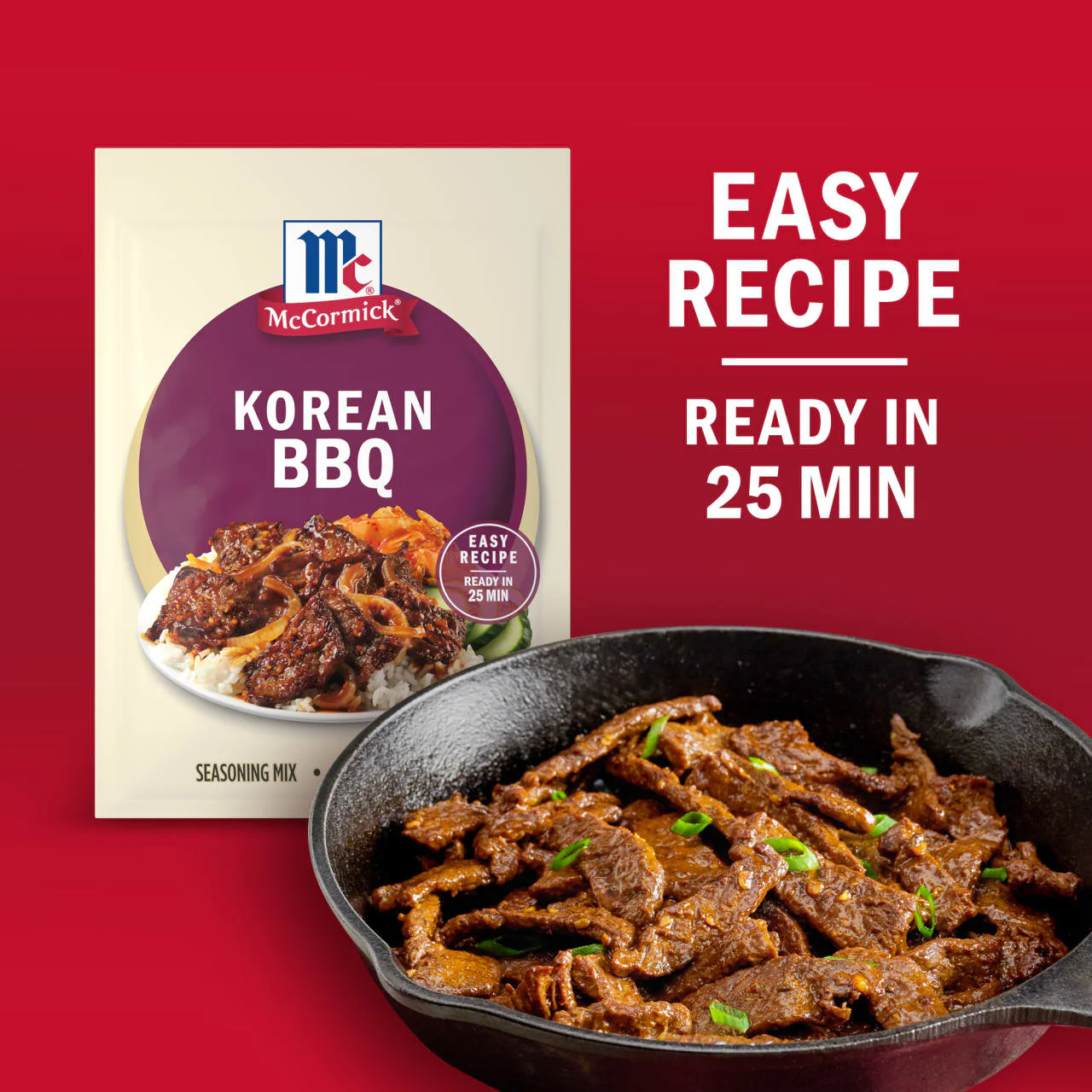 McCormick® Korean BBQ Seasoning Mix, 1.12 oz (6-Pack) - Image 3