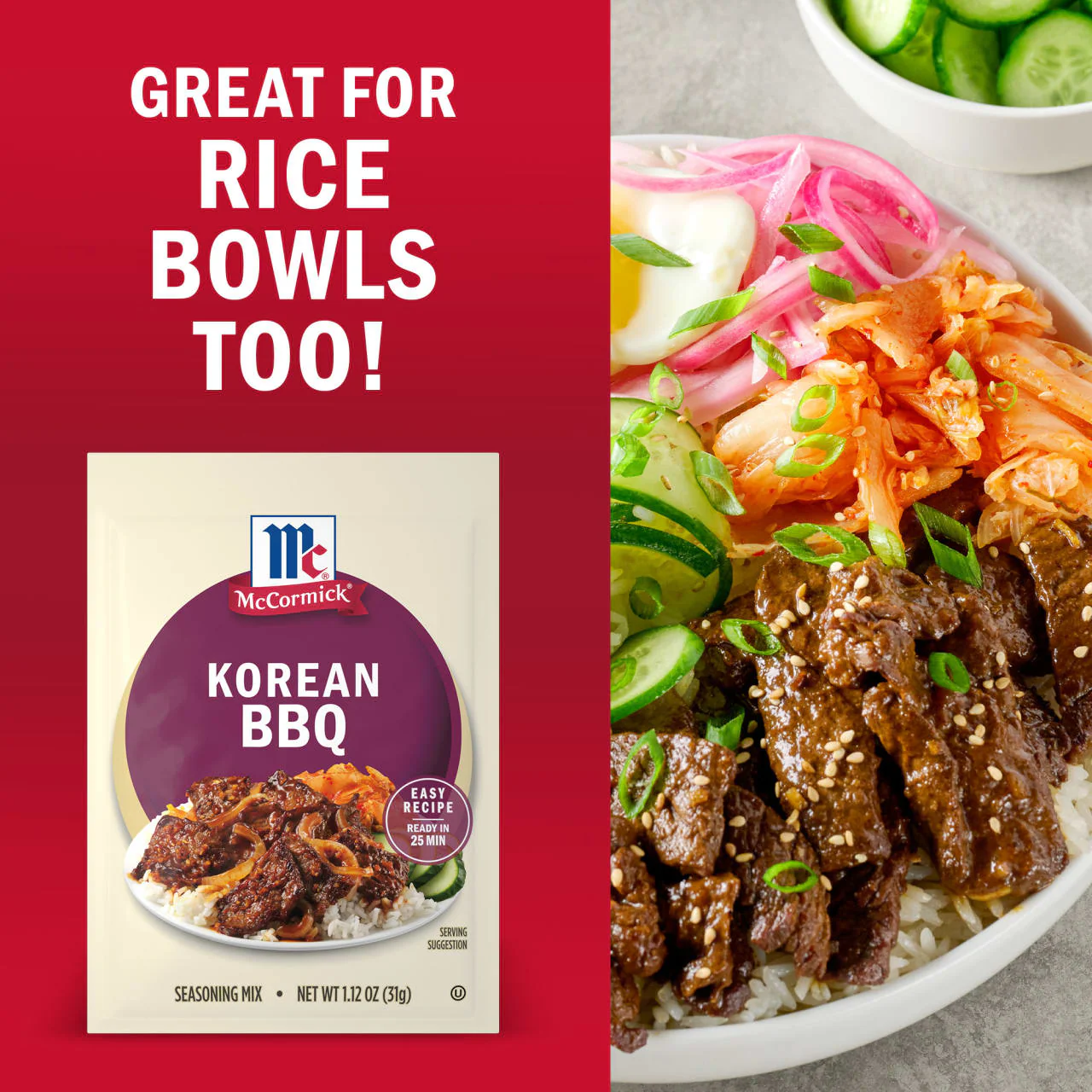 McCormick® Korean BBQ Seasoning Mix, 1.12 oz (6-Pack) - Image 4