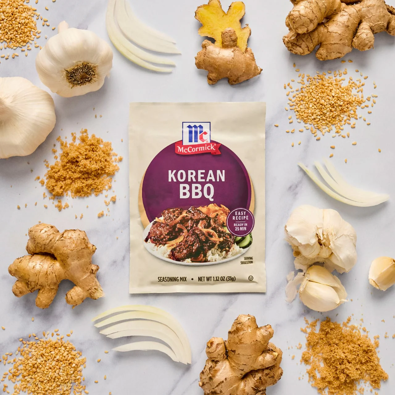 McCormick® Korean BBQ Seasoning Mix, 1.12 oz (6-Pack) - Image 7