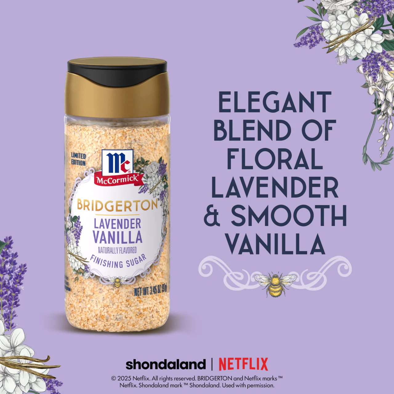 McCormick® Lavender Vanilla Finishing Sugar, 3.45 oz - Image 3