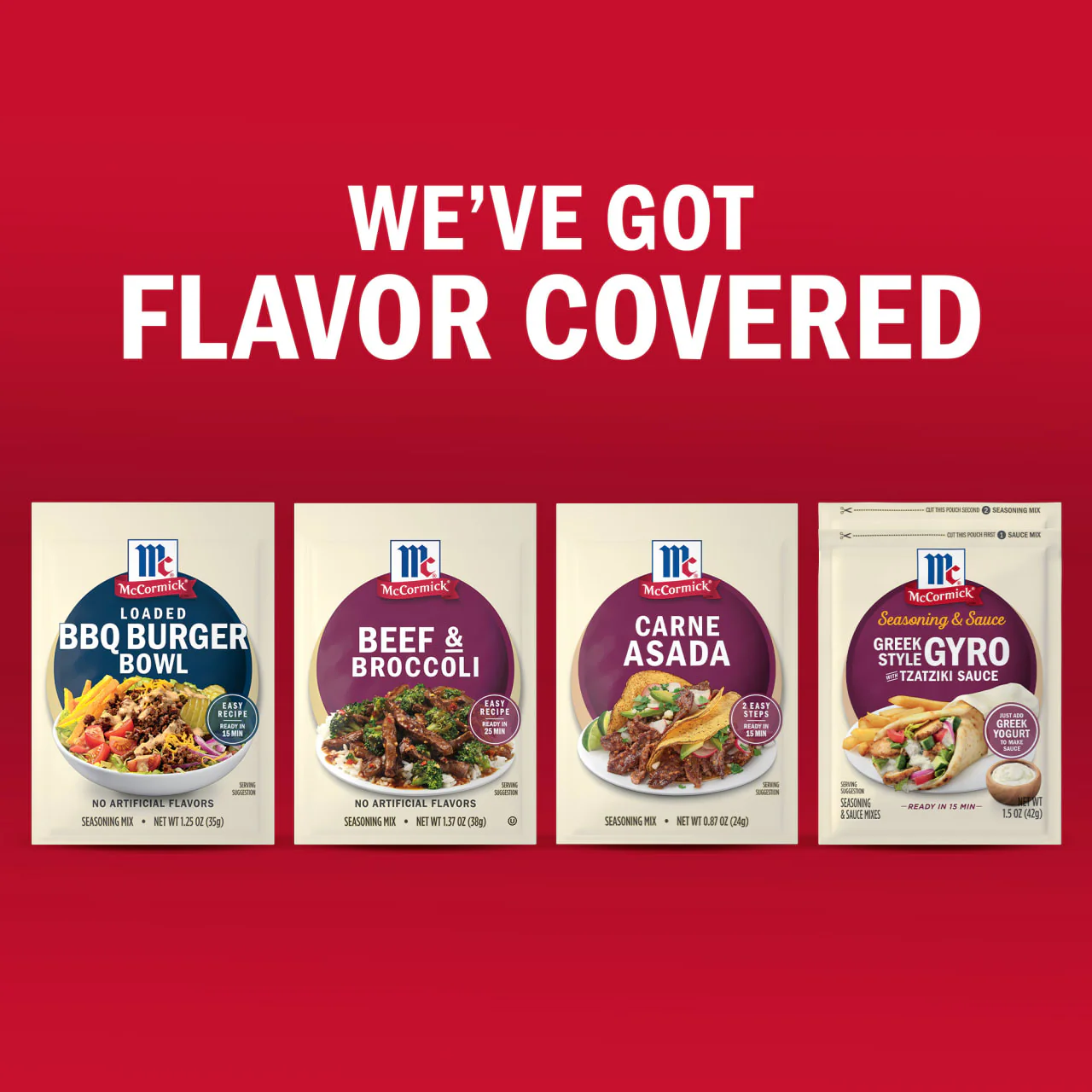 McCormick® Loaded BBQ Burger Bowl Seasoning Mix, 1.25 oz (6-Pack) - Image 19