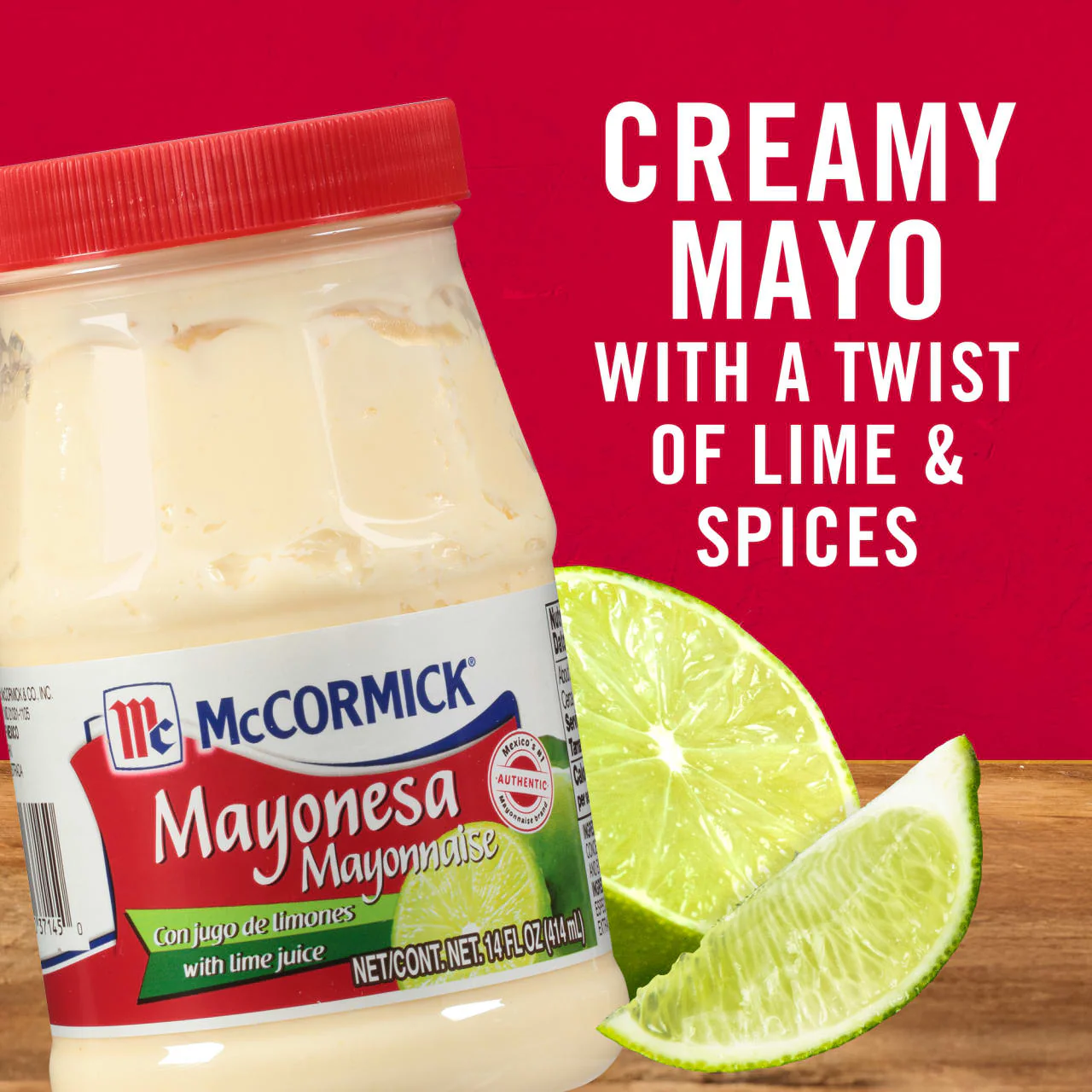 McCormick® Mayonesa (Mayonnaise) With Lime Juice, 14 fl oz - Image 3