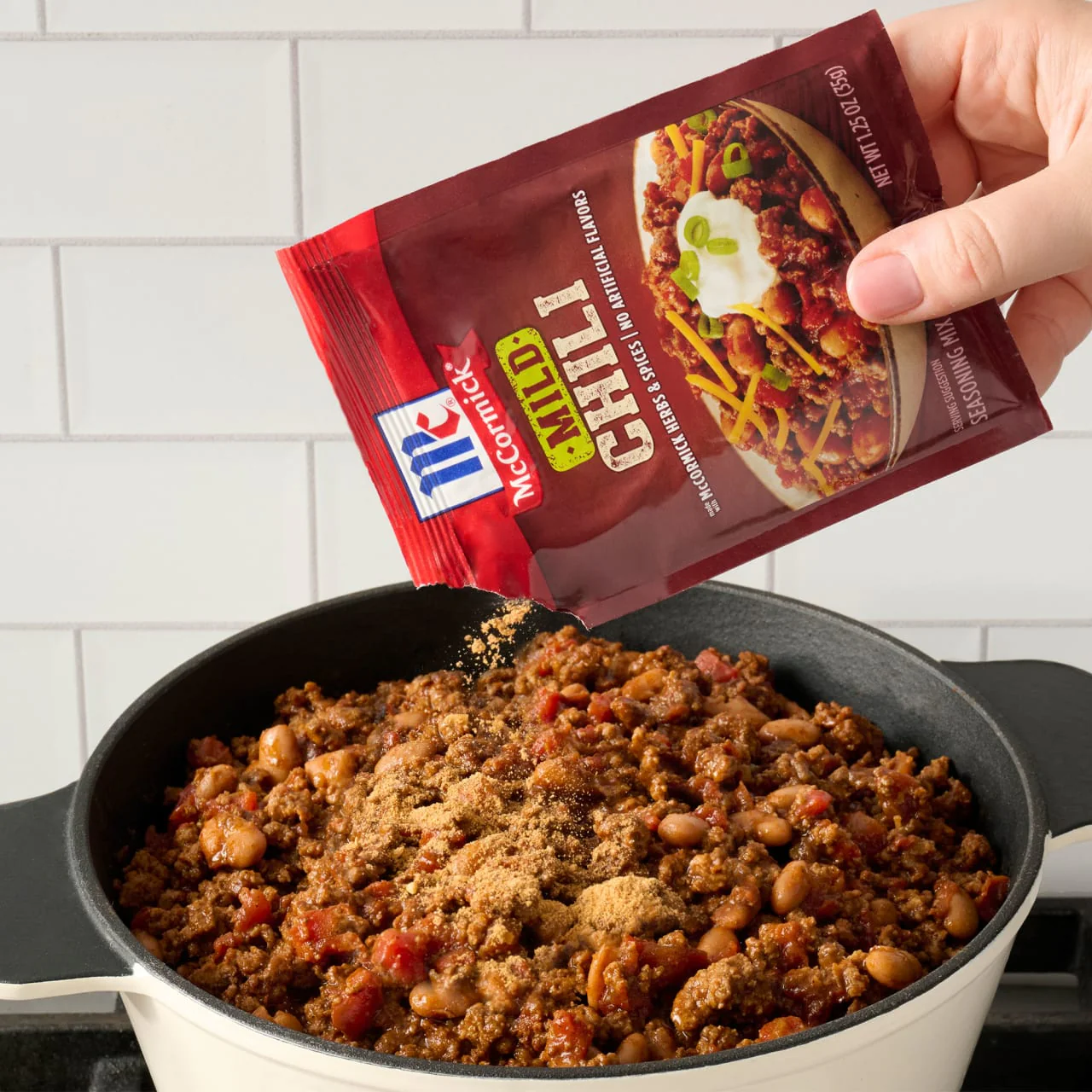 McCormick® Mild Chili Seasoning Mix, 1.25 oz (6-Pack) - Image 5