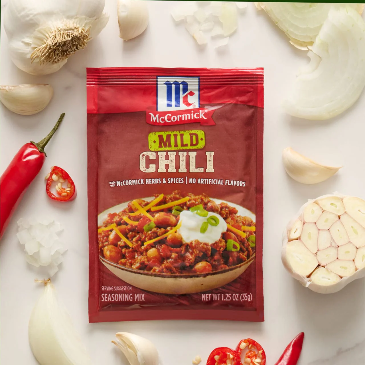 McCormick® Mild Chili Seasoning Mix, 1.25 oz (6-Pack) - Image 7