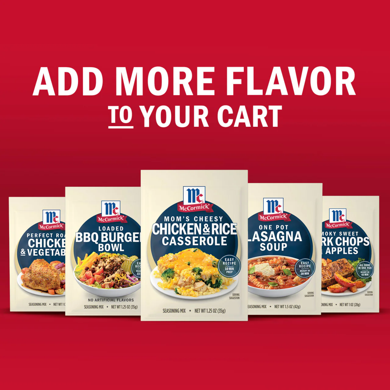 McCormick® Mom's Cheesy Chicken & Rice Casserole Seasoning Mix, 1.25 oz - Image 11