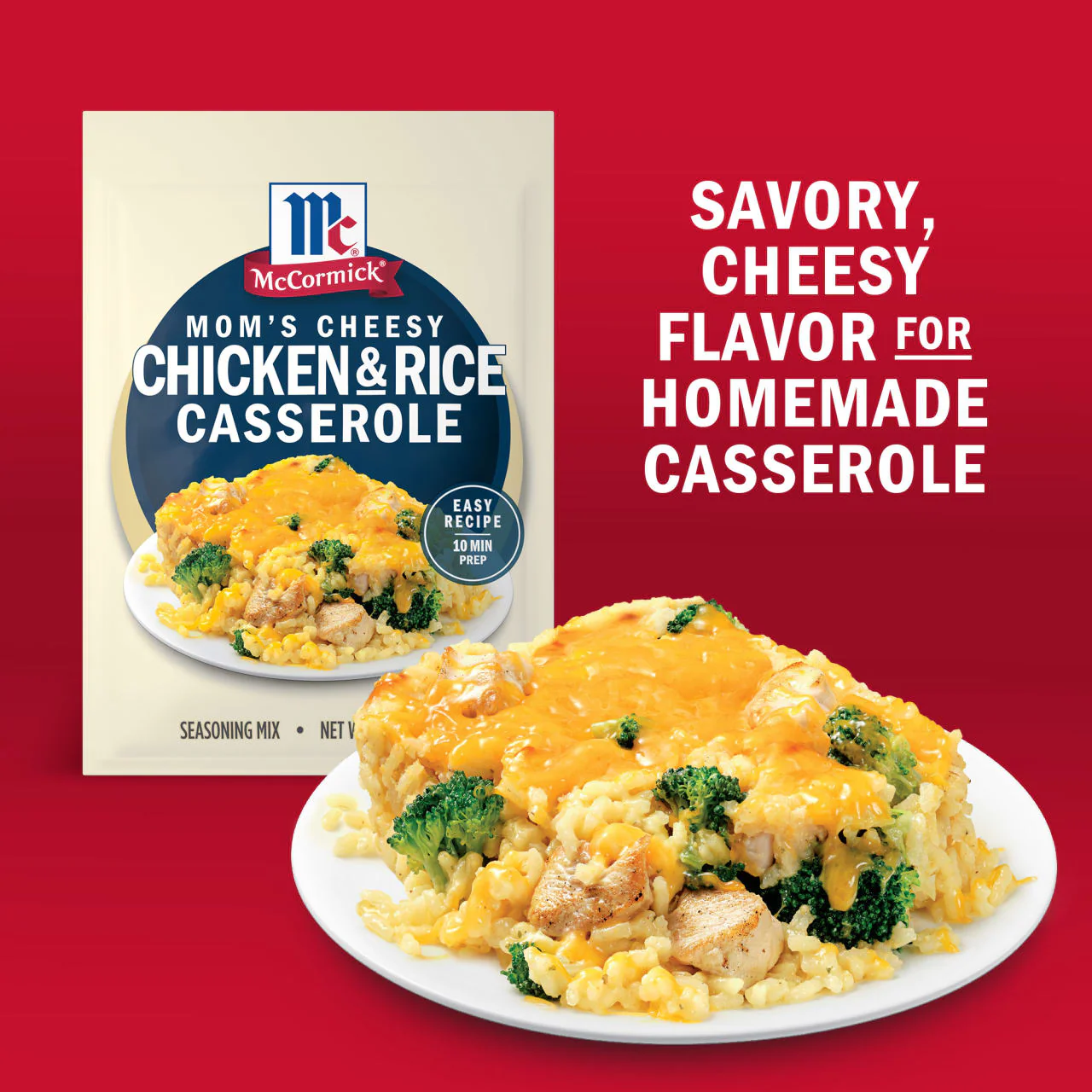 McCormick® Mom's Cheesy Chicken & Rice Casserole Seasoning Mix, 1.25 oz - Image 13