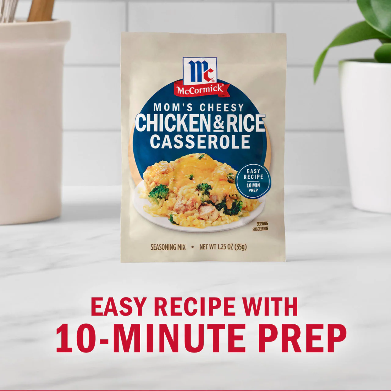 McCormick® Mom's Cheesy Chicken & Rice Casserole Seasoning Mix, 1.25 oz - Image 3