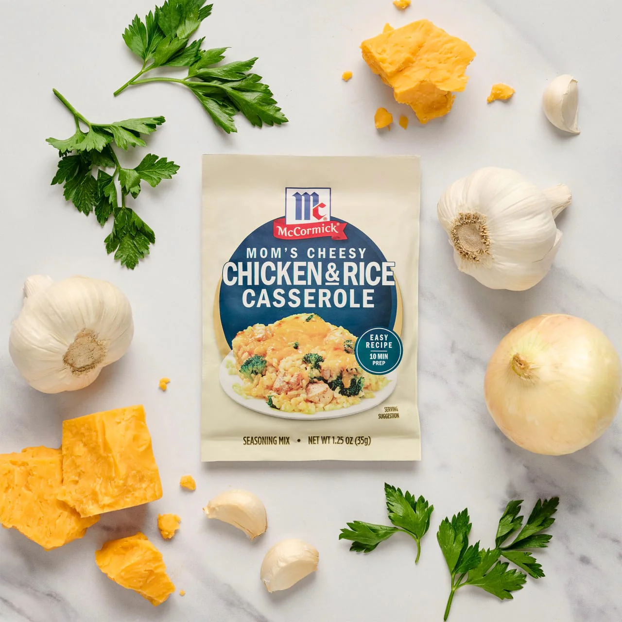 McCormick® Mom's Cheesy Chicken & Rice Casserole Seasoning Mix, 1.25 oz - Image 6