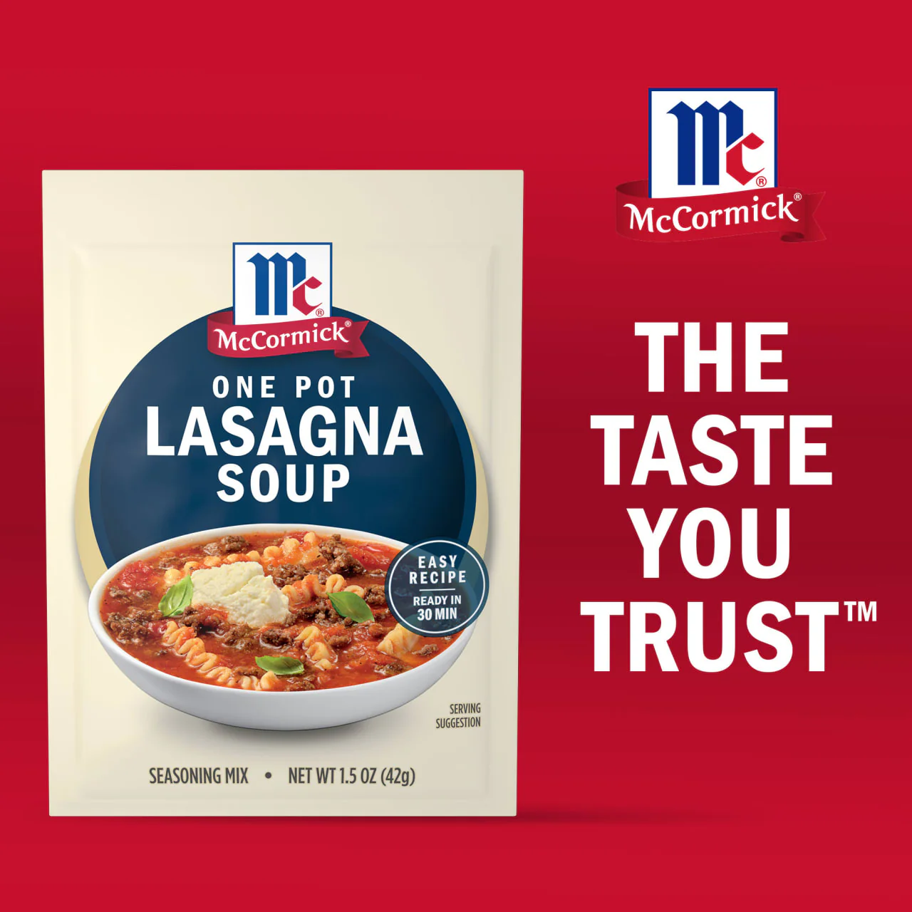 McCormick® One Pot Lasagna Soup Seasoning Mix, 1.5 oz - Image 17