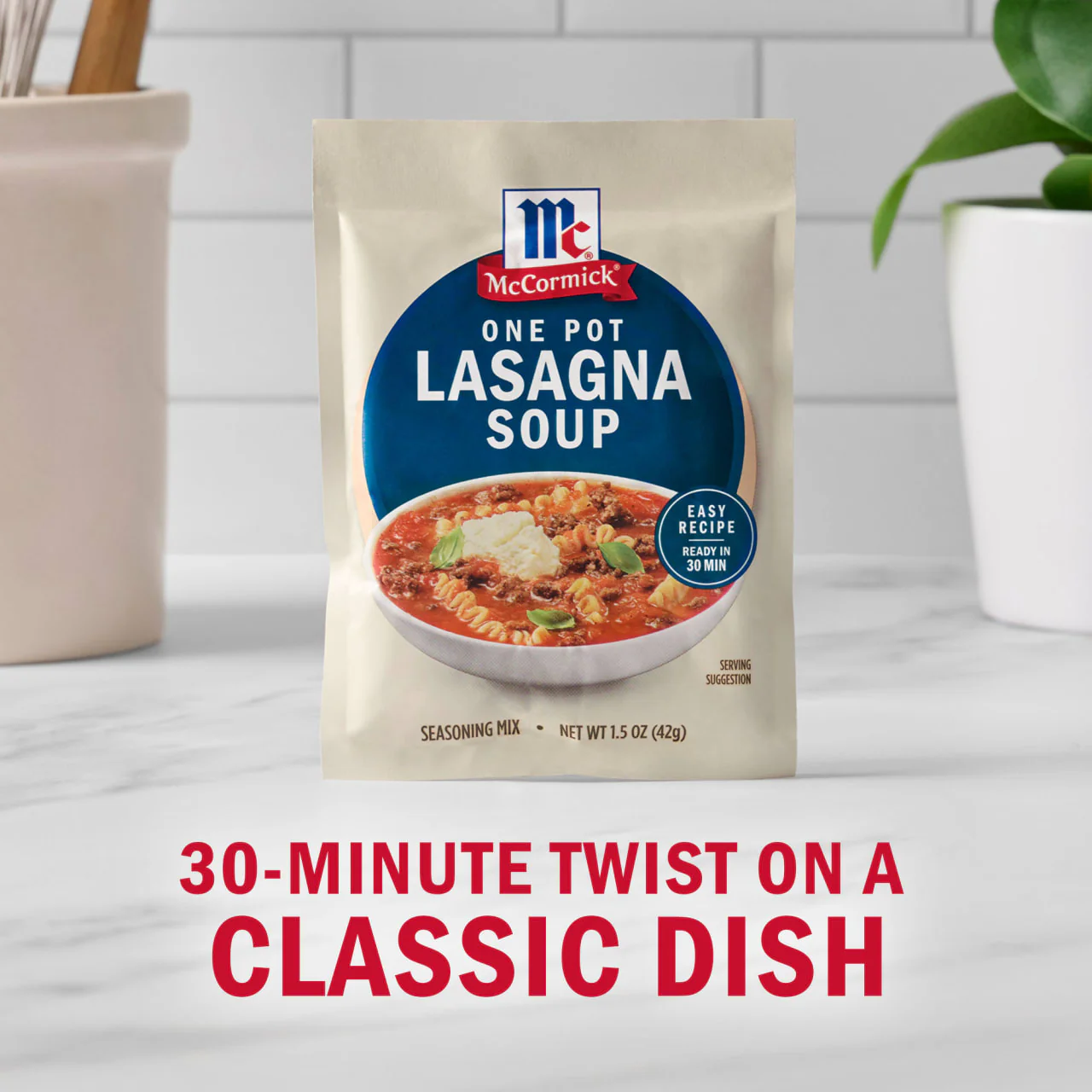 McCormick® One Pot Lasagna Soup Seasoning Mix, 1.5 oz - Image 3