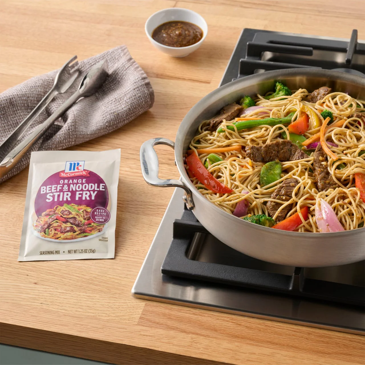 McCormick® Orange Beef & Noodle Stir Fry Seasoning Mix, 1.25 oz - Image 5