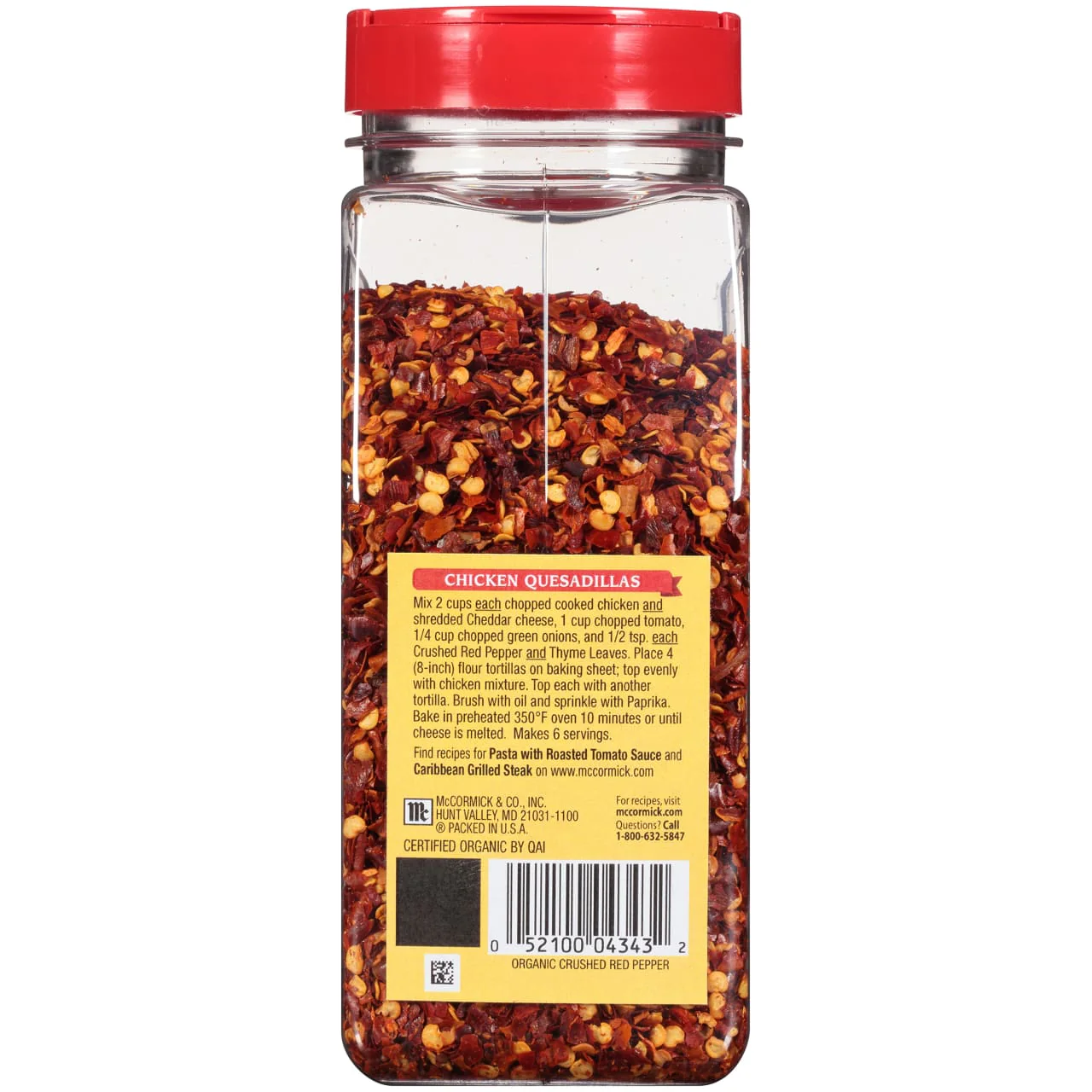 McCormick® Organic Crushed Red Pepper, 7.75 oz - Image 7