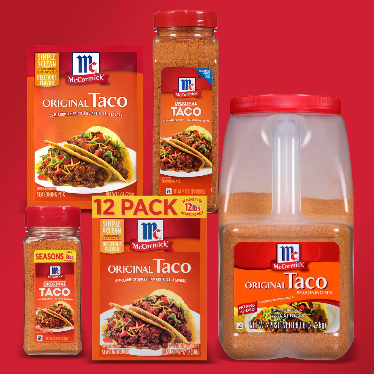 McCormick® Original Taco Seasoning Mix, 1 oz (6-Pack) - Image 19