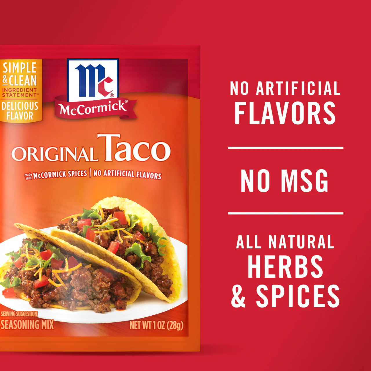 McCormick® Original Taco Seasoning Mix, 1 oz (6-Pack) - Image 3