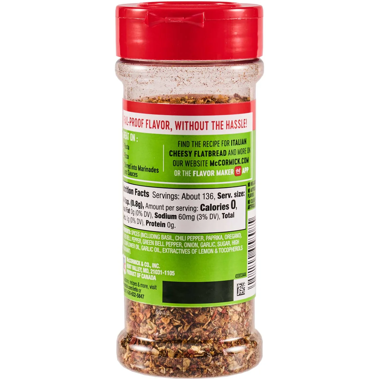 McCormick® Perfect Pinch® Spicy Italian Seasoning, 3.88 oz - Image 20