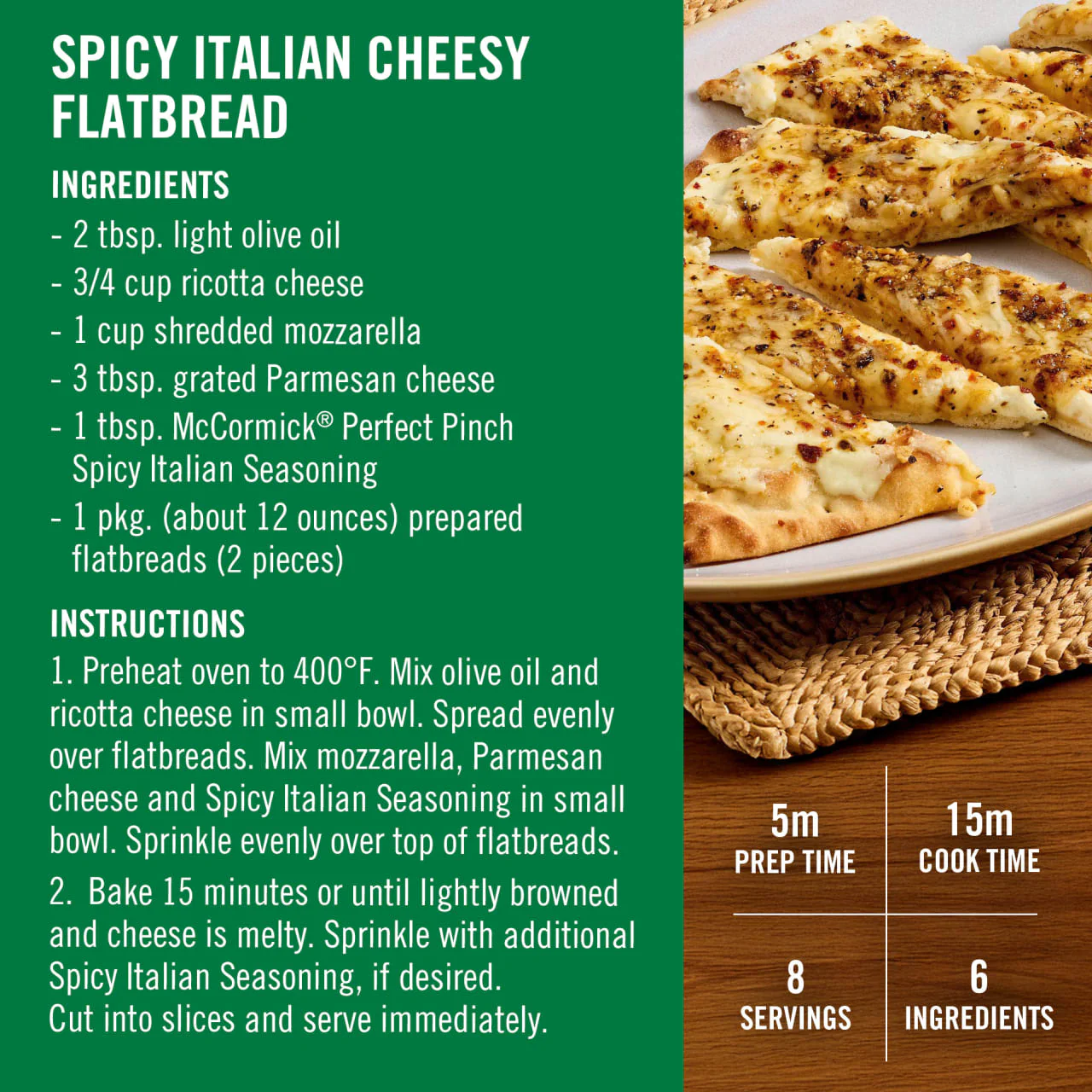 McCormick® Perfect Pinch® Spicy Italian Seasoning, 3.88 oz - Image 6