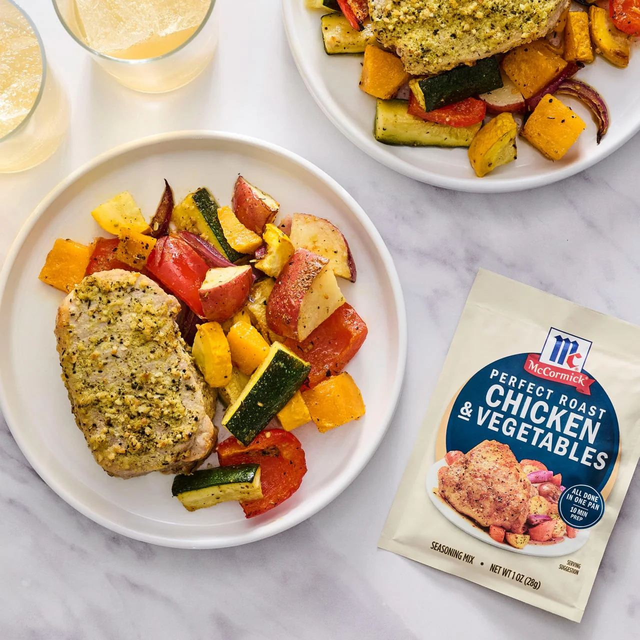 McCormick® Perfect Roast Chicken & Vegetables Seasoning Mix, 1.0 oz - Image 16