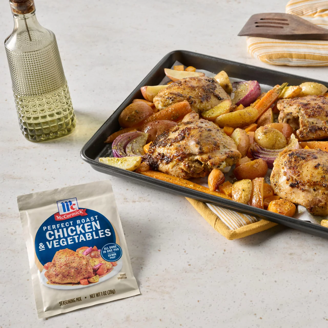McCormick® Perfect Roast Chicken & Vegetables Seasoning Mix, 1.0 oz - Image 5