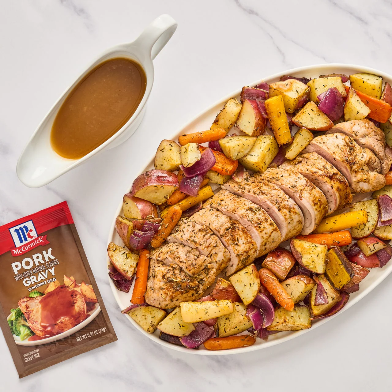 McCormick® Pork Gravy Seasoning Mix, 0.87 oz (6-Pack) - Image 13