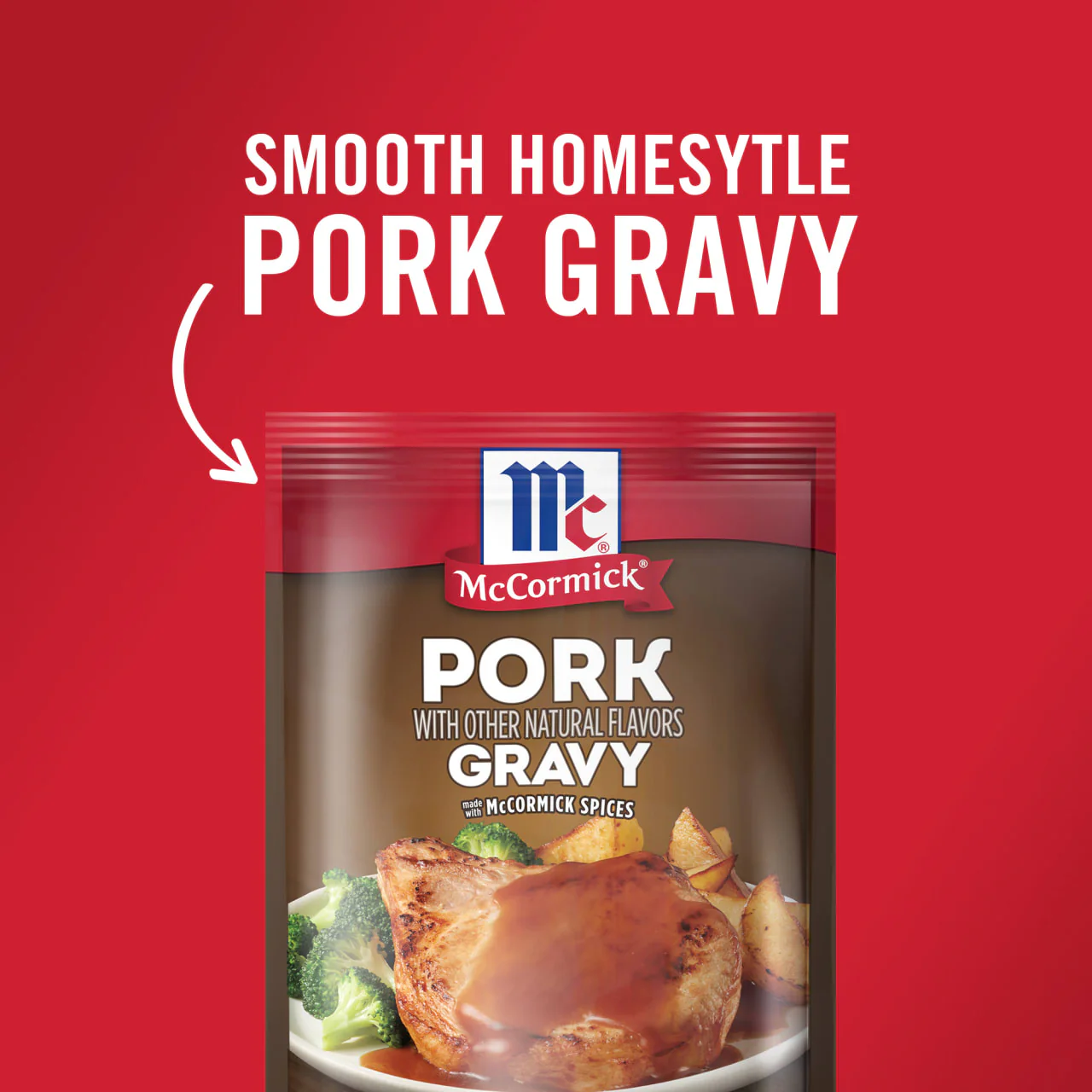 McCormick® Pork Gravy Seasoning Mix, 0.87 oz (6-Pack) - Image 3