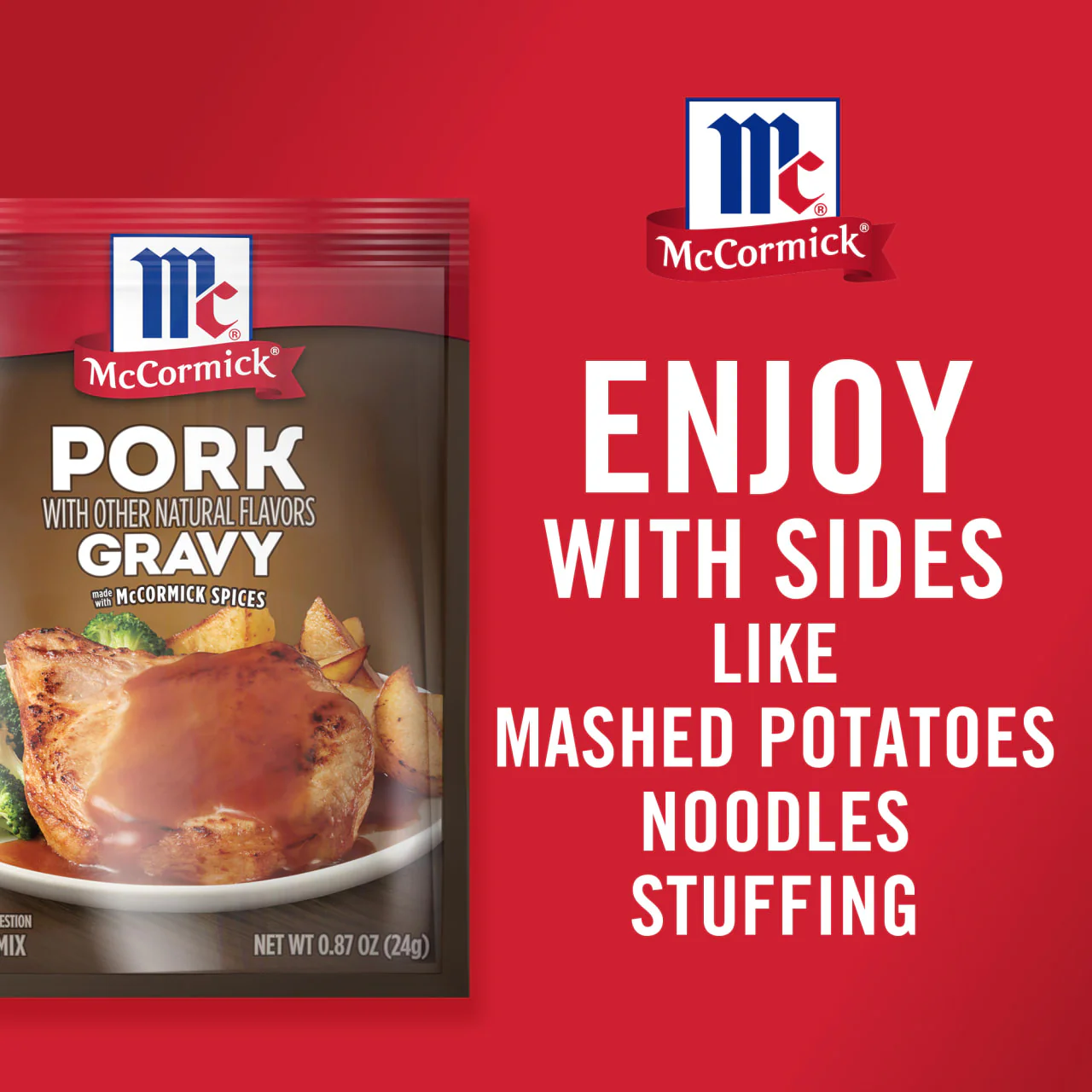 McCormick® Pork Gravy Seasoning Mix, 0.87 oz (6-Pack) - Image 4