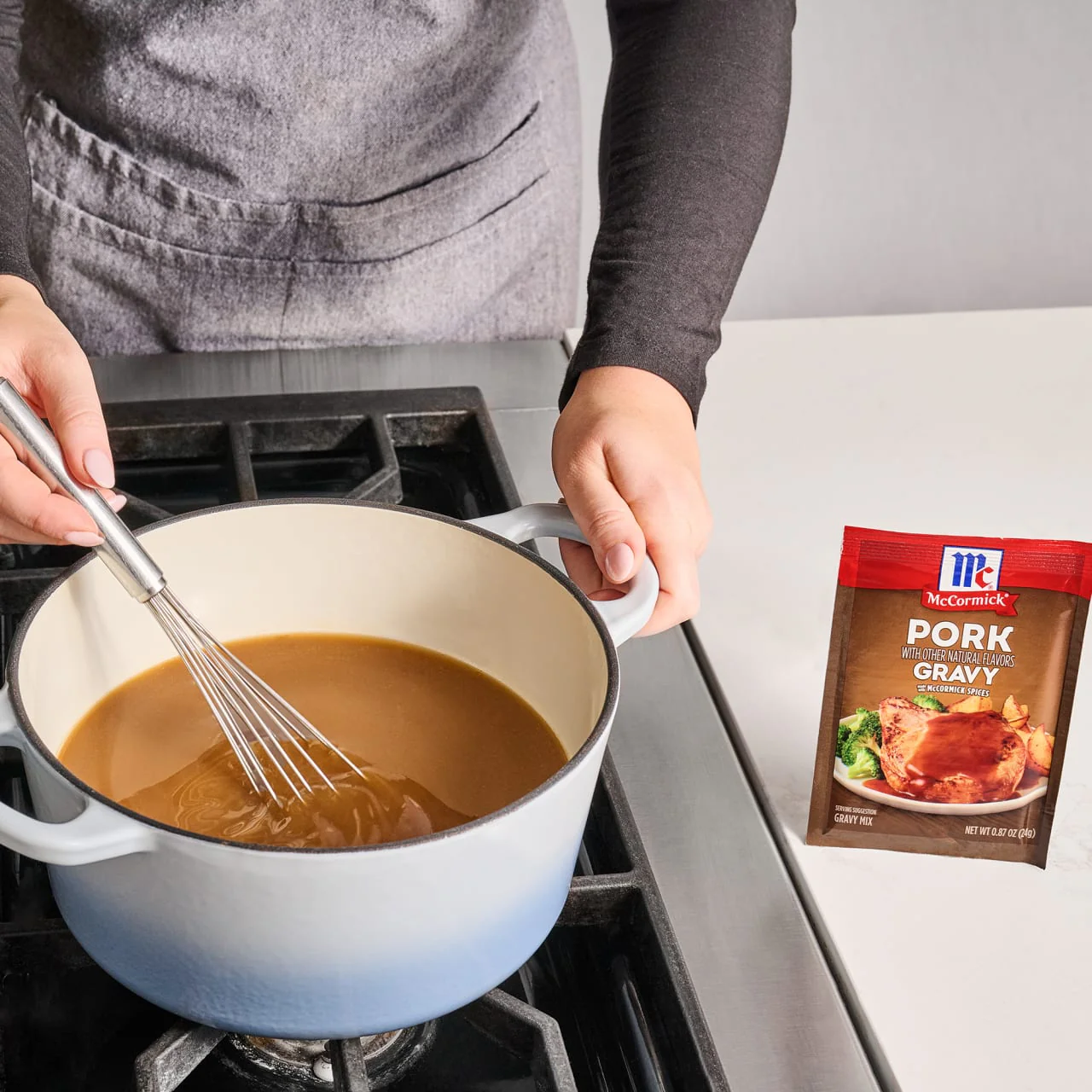 McCormick® Pork Gravy Seasoning Mix, 0.87 oz (6-Pack) - Image 5