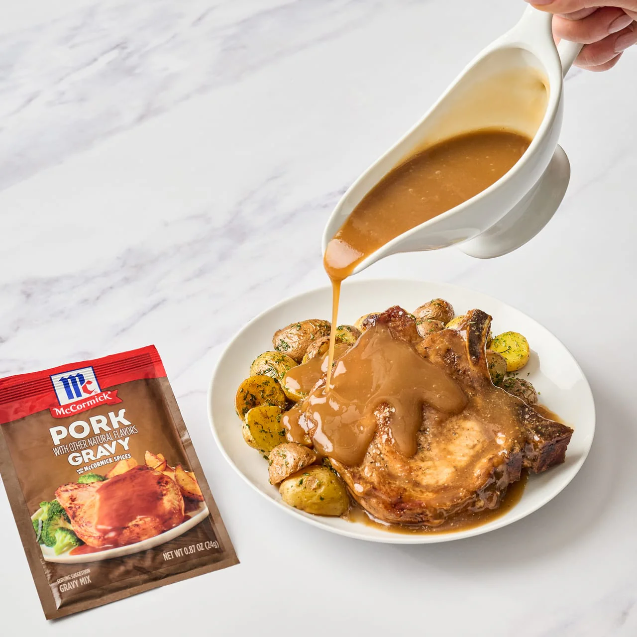 McCormick® Pork Gravy Seasoning Mix, 0.87 oz (6-Pack) - Image 7