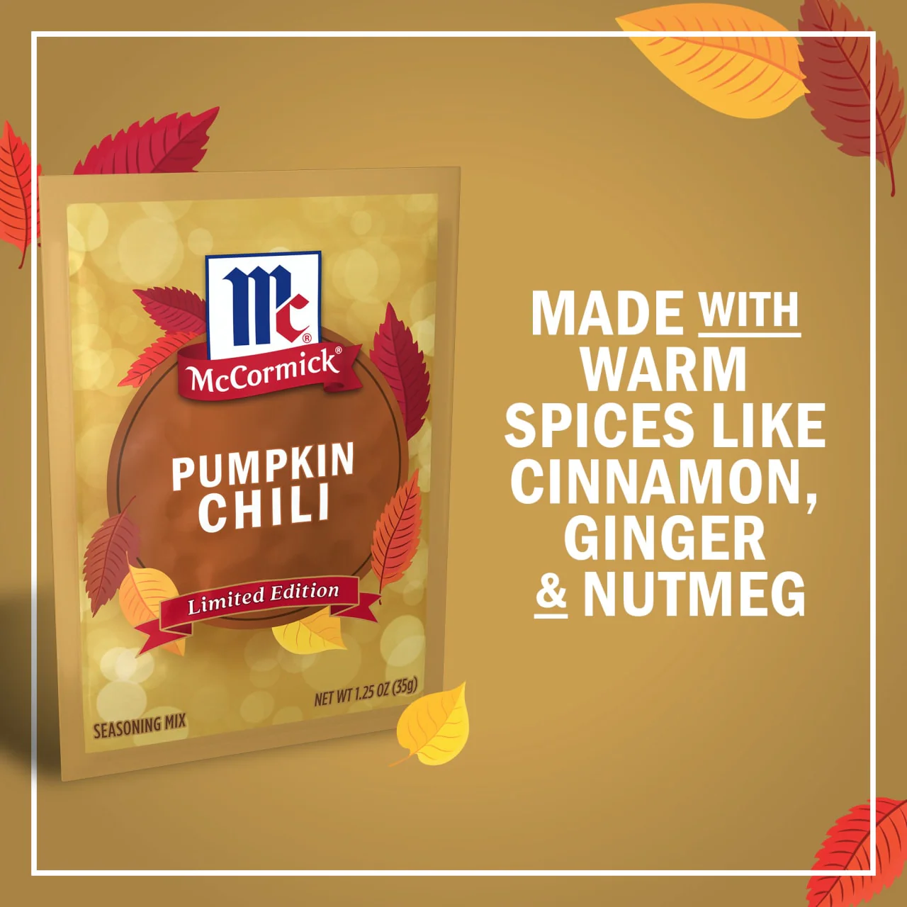 McCormick® Pumpkin Chili Seasoning Mix, 1.25 oz (6-Pack) - Image 14